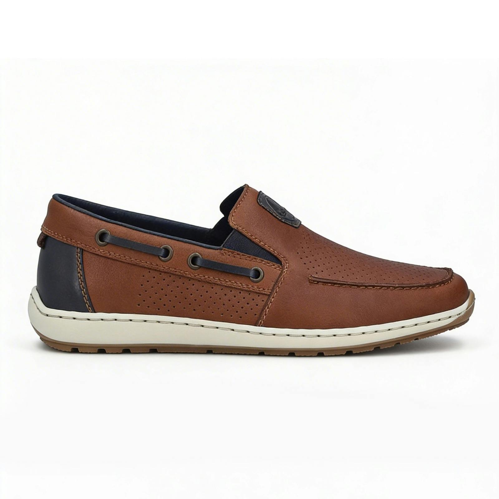 Rieker Men's Brown 08867-25 Loafer Shoes - Uk 11