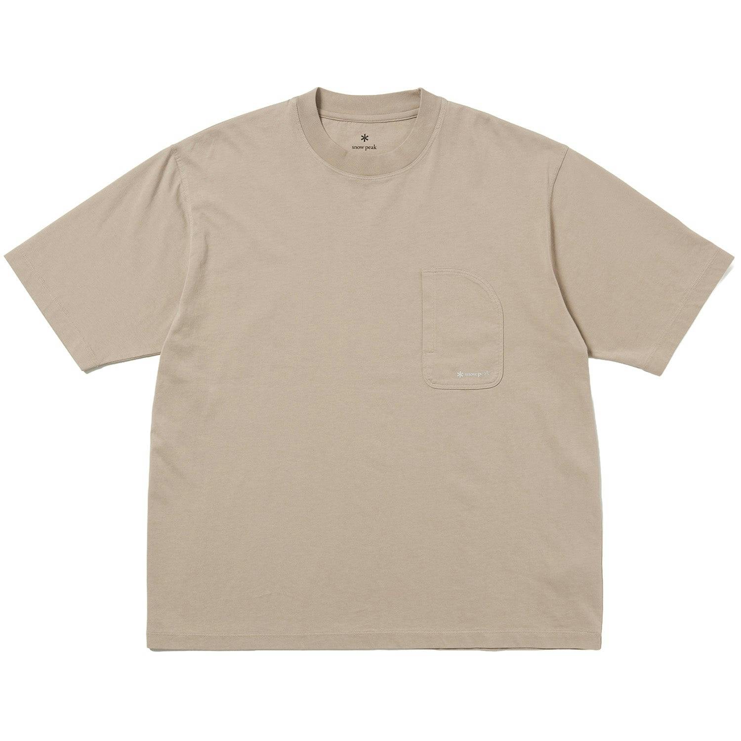 Snow Peak Og Mercerised T-Shirt - Medium - Greige