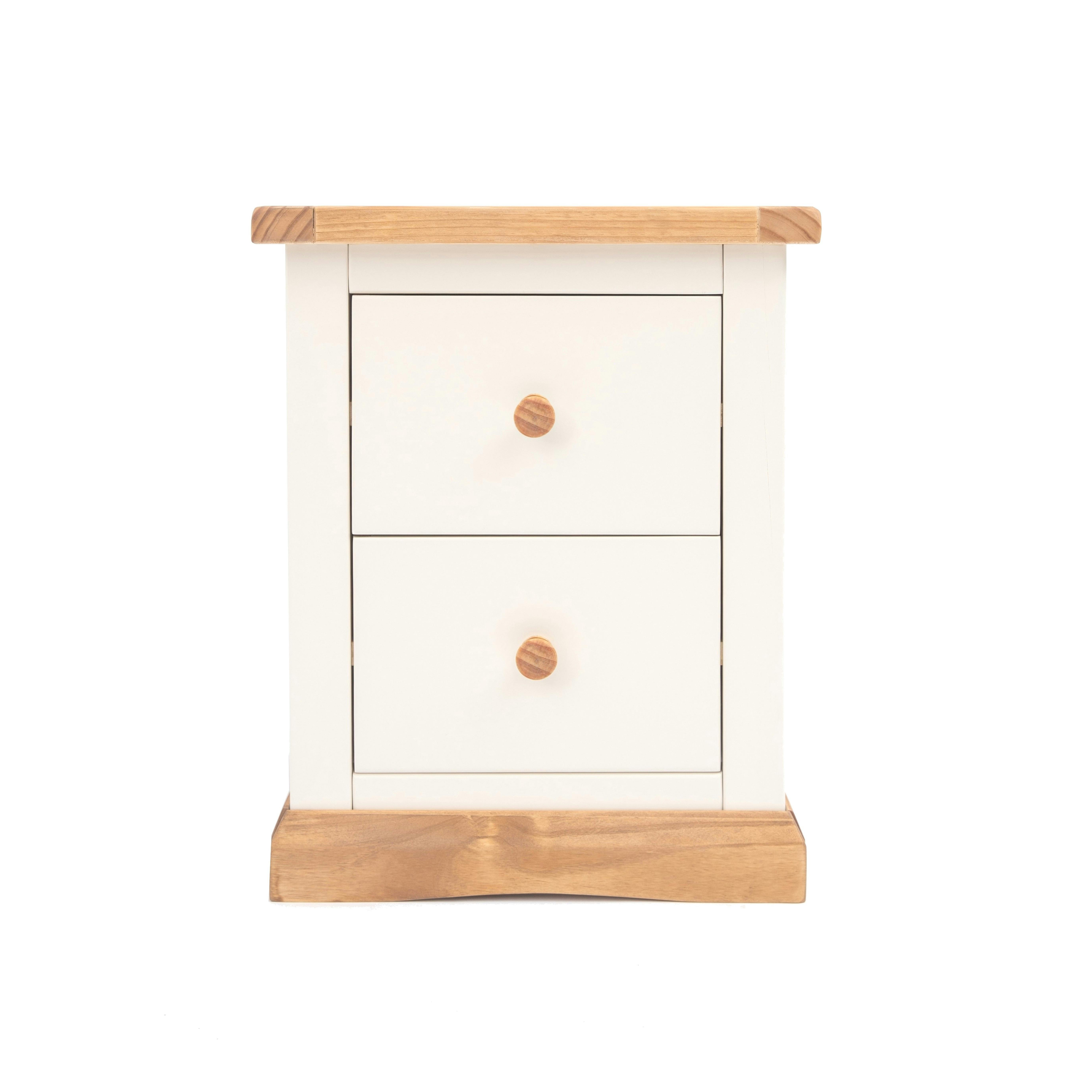 Cabinet Bits Unisex Off-White Trevi Drawer Bedside Table In Size 2 - Image 2
