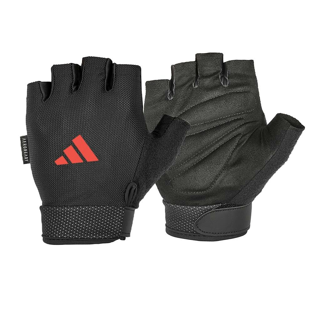 Adidas Red Adjustable Essential Gloves - M