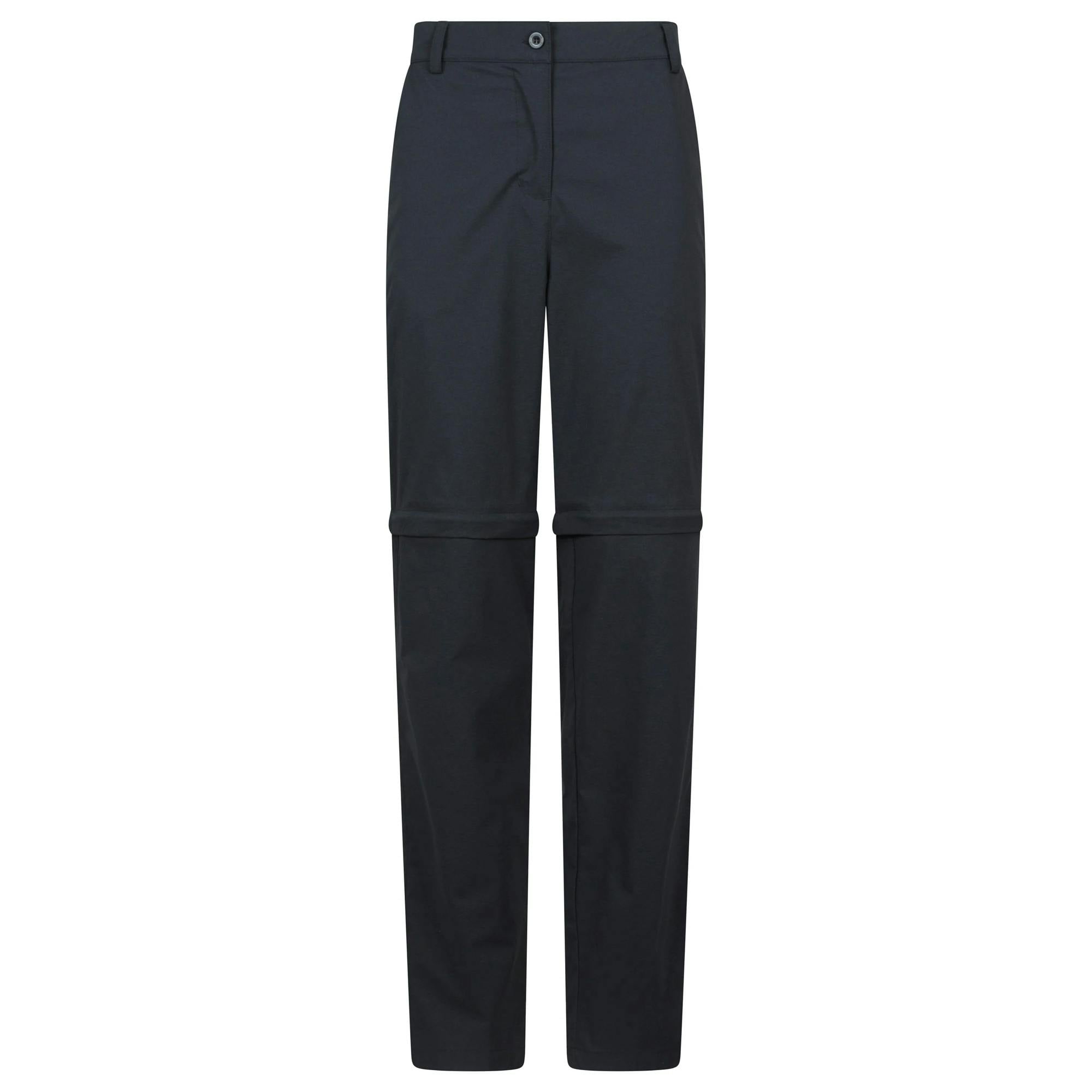 Mountain Warehouse Women's Black / Delta Stretch Zip-Off Trousers - 18 Uk - 95% Polyamide/5% Elastane