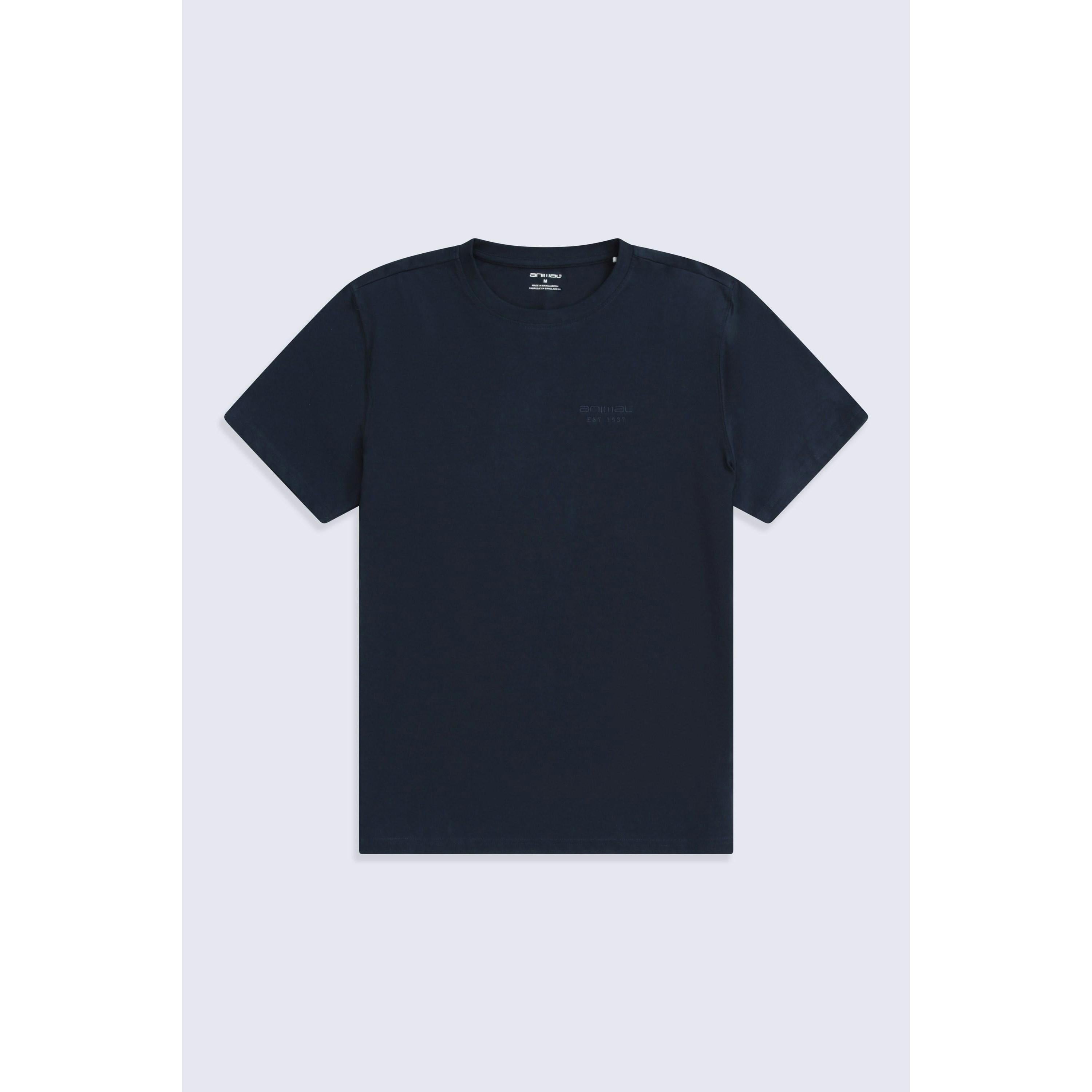 Animal Men's Otis Plain Oversized T-Shirt - Navy - L - Navy - 100% Mixed