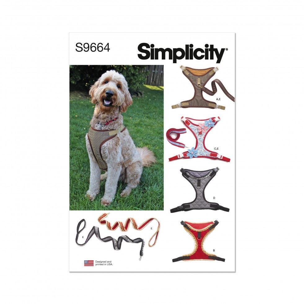 Simplicity Sewing Pattern 9664, Accessories For Pets, A (All Sizes) - Intermediate - A (All Sizes)
