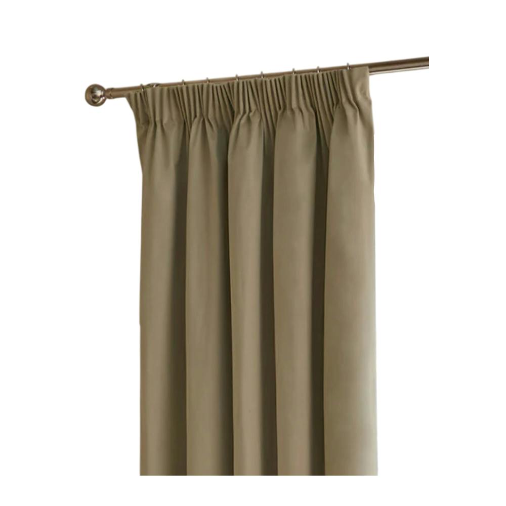Furn Ultimate Velvet Eyelet Curtains - Mocha - 117Cm X 183Cm - Mocha - 100% Polyester