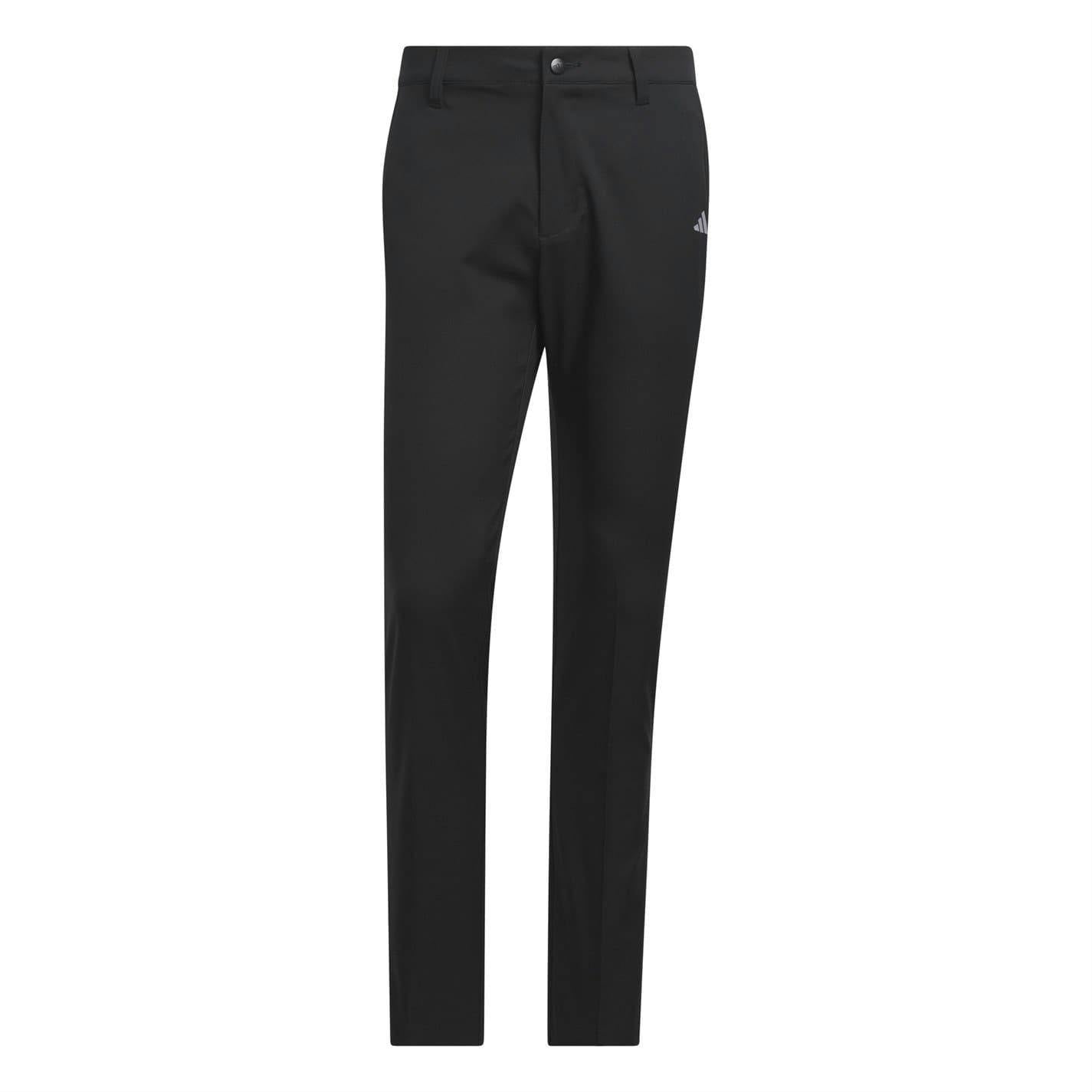Adidas Men's Black Tech Tapered Golf Trousers - 32L - 100% Polyester