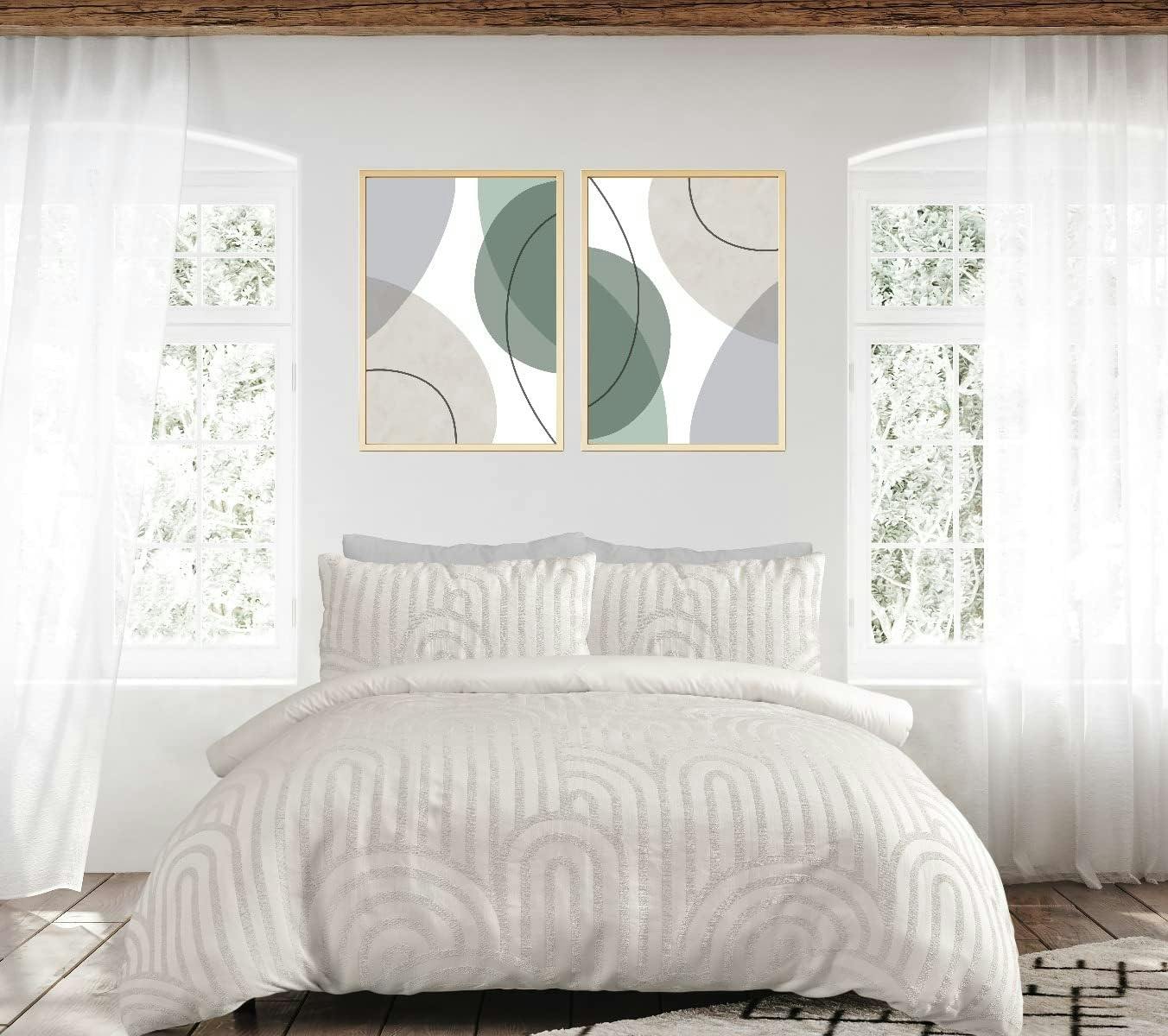 Rackhams Green Luxury Hotel Quality Reversible Tufted Arch Duvet Cover With Pillowcases - Champagne - Champagne - Single (135Cm X 200Cm)