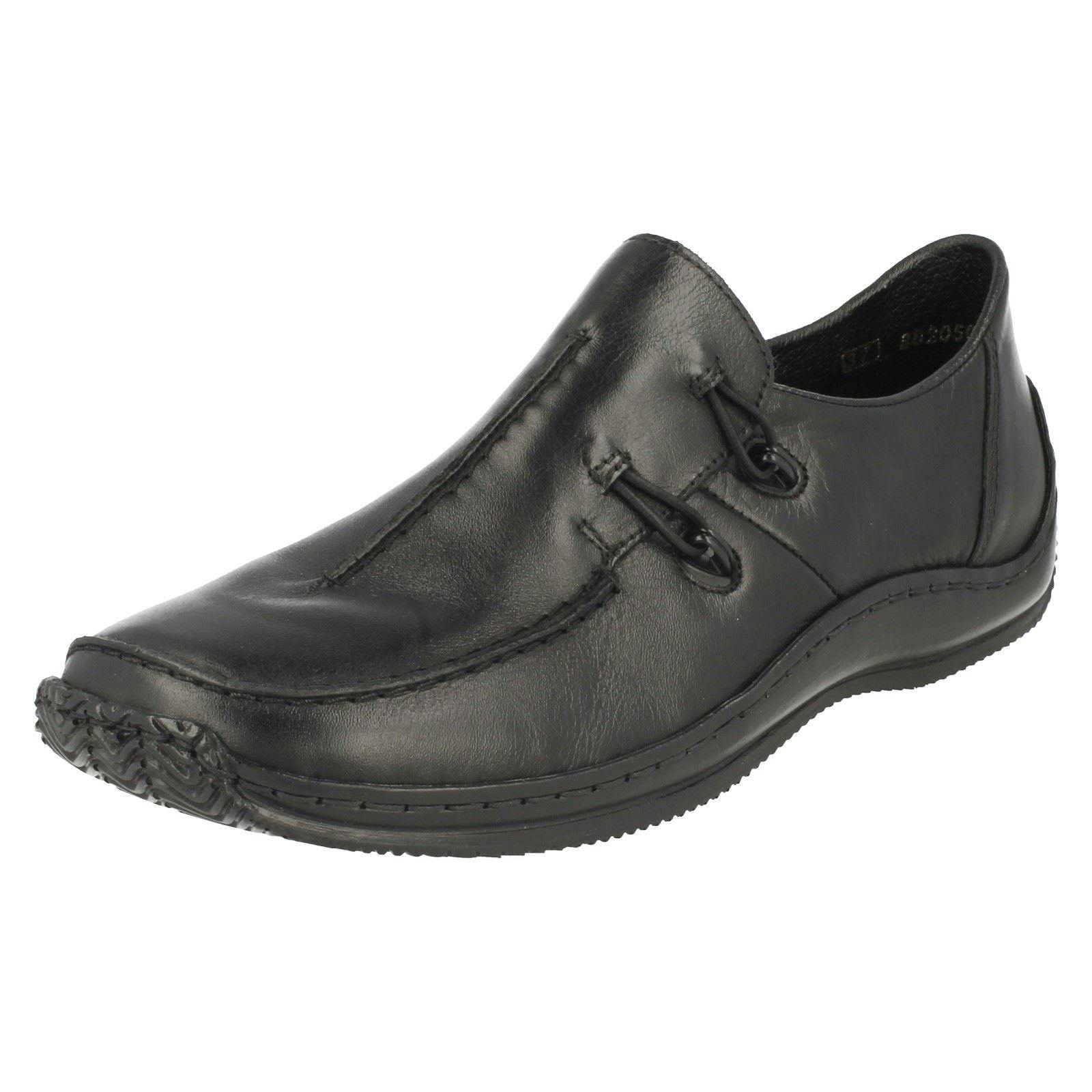 Rieker Women's Black Flat Shoes L1751 - Uk 6.5