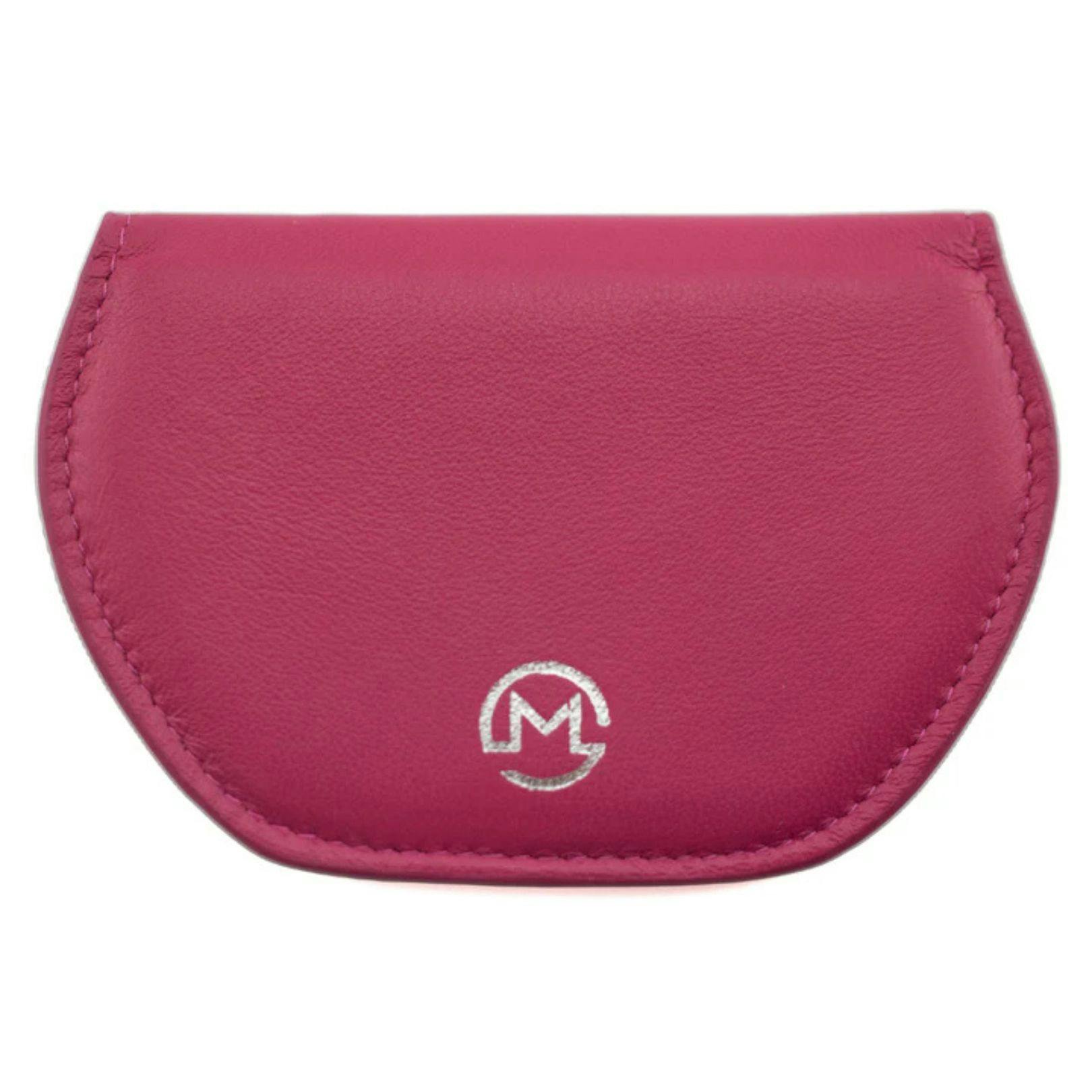 Mala Leather Pink Super Slim Magnetic Leather Glasses Cover Case - Hot