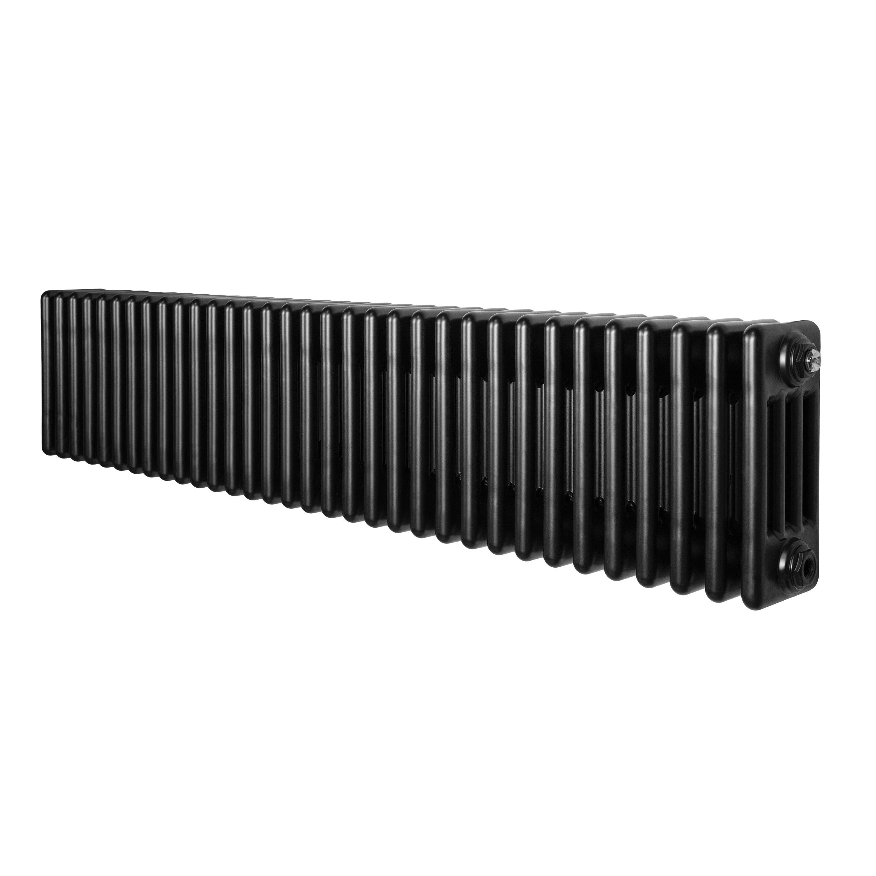 Monstershop Black Traditional 4 Column Radiator - 300 X 1505Mm