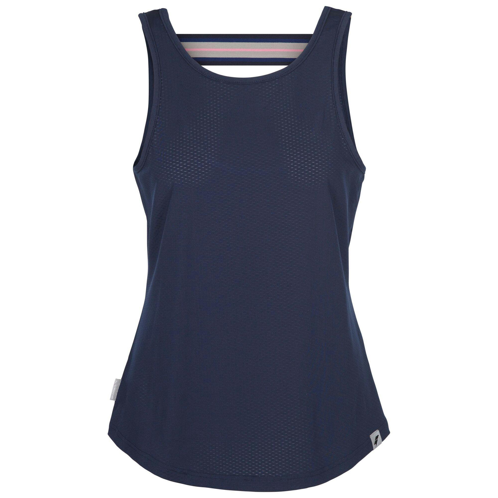 Trespass Women's Emmalyn Low Back Vest Top in Navy | Size: 2XS - Image 3