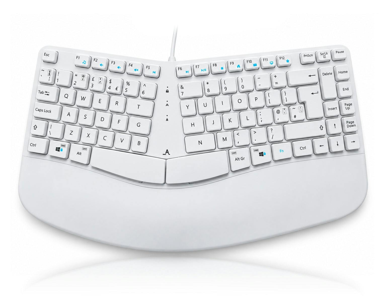 Accuratus White Contour - Usb Type A/C Sculptured Ergonomic Split Key - Image 3