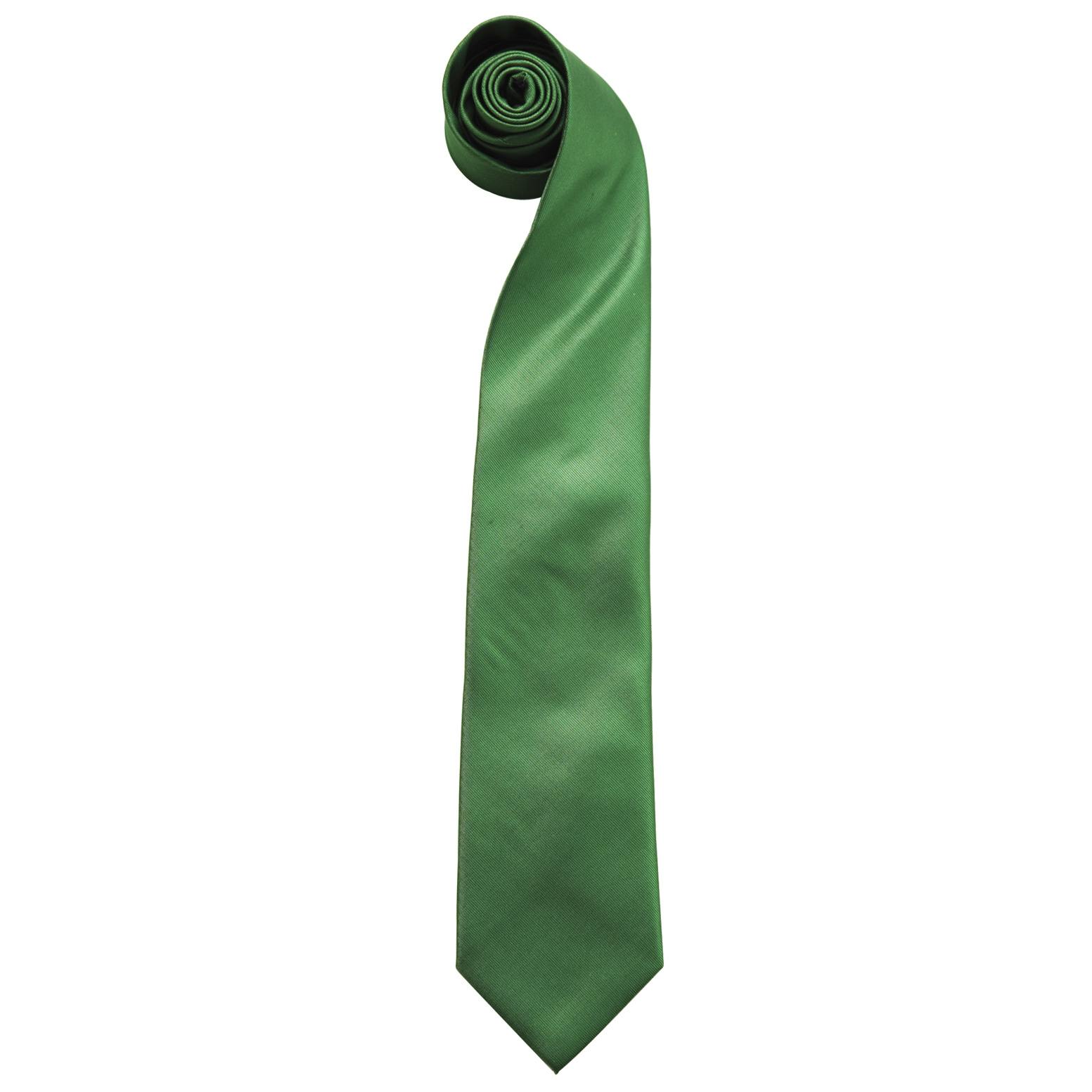 Premier (One Size, Emerald) Mens Fashion ”Colours” Work Clip On Tie (Pack Of 2) - Image 3