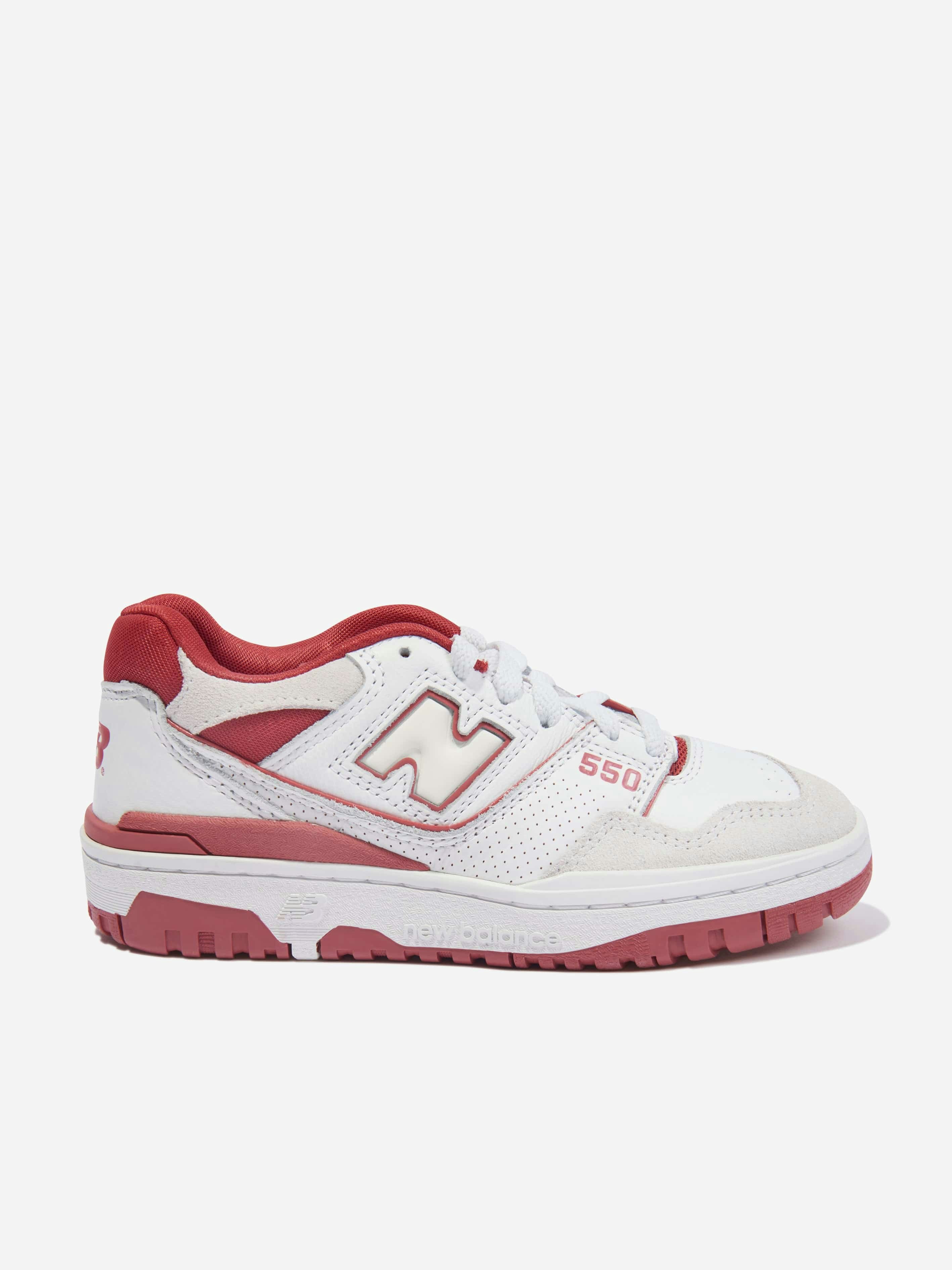New Balance White Kids 550 Logo Trainers In - Eu 37 Uk 4 - Us 4.5