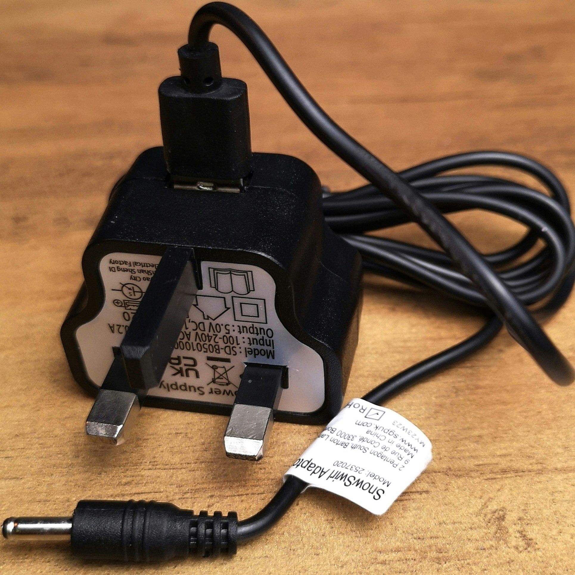 Rackhams Black 1.5M Usb Adaptor Plug For Christmas Snowswirl Decorations