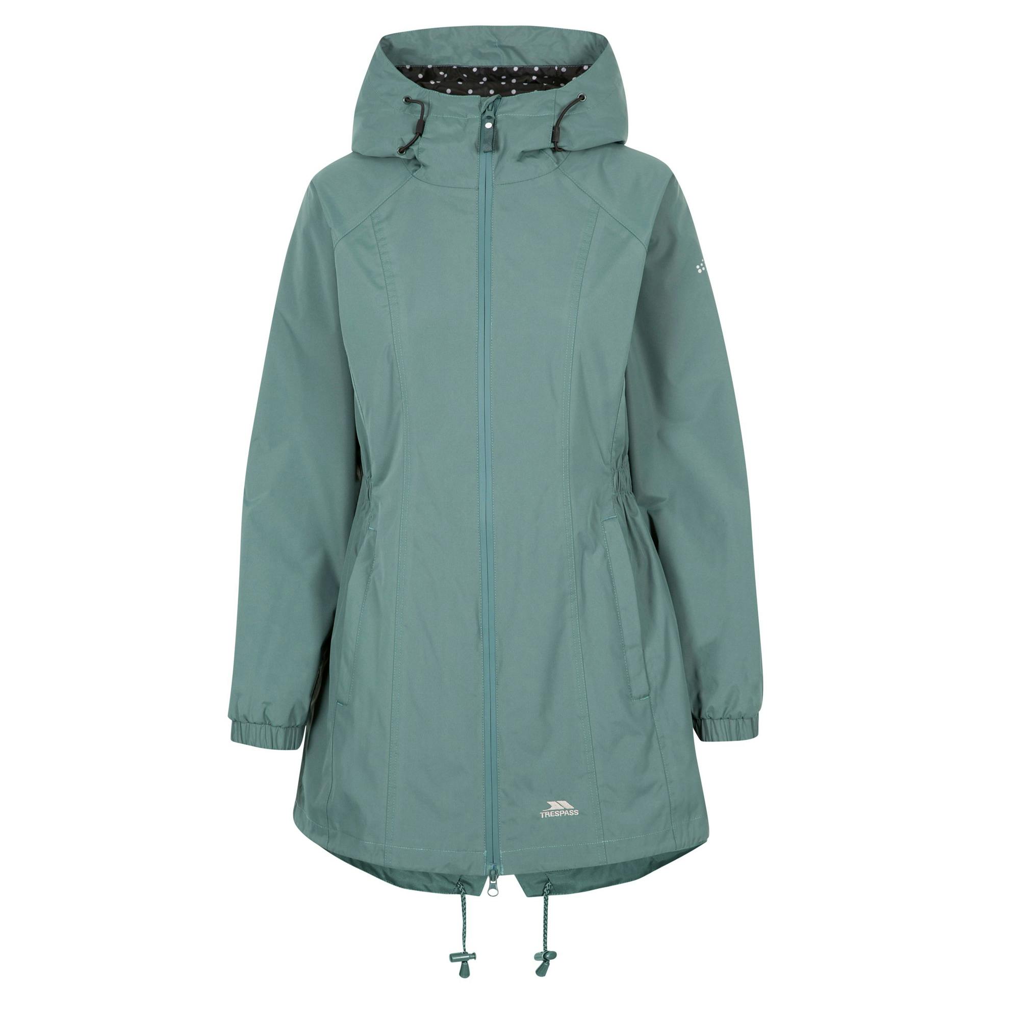 Trespass Women's Green Waterproof Shell Jacket - Spruce - Xl - Spruce - 100% Polyester