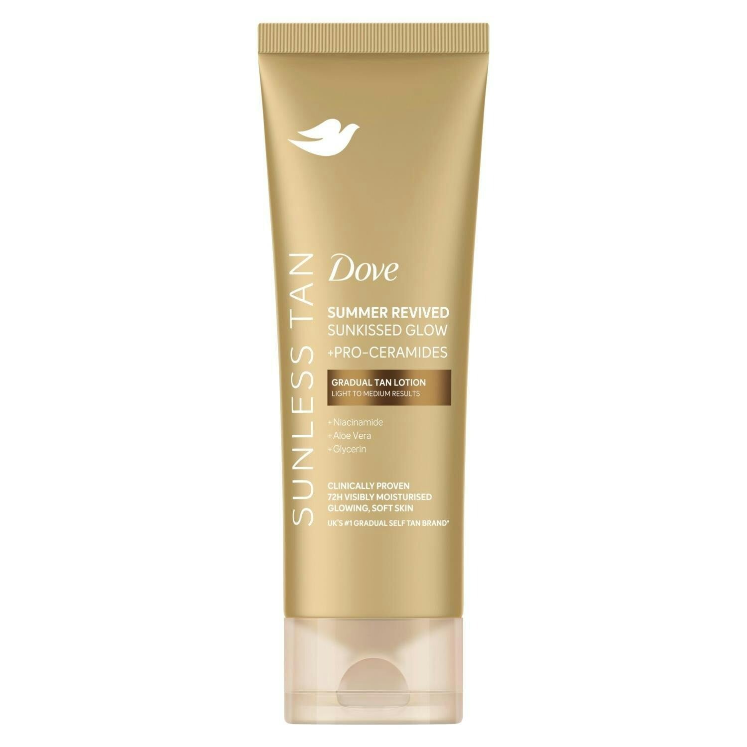 Dove Light Summer Revived Tanning Lotion 200Ml 12 Pack, To Medium Sunkissed Glow