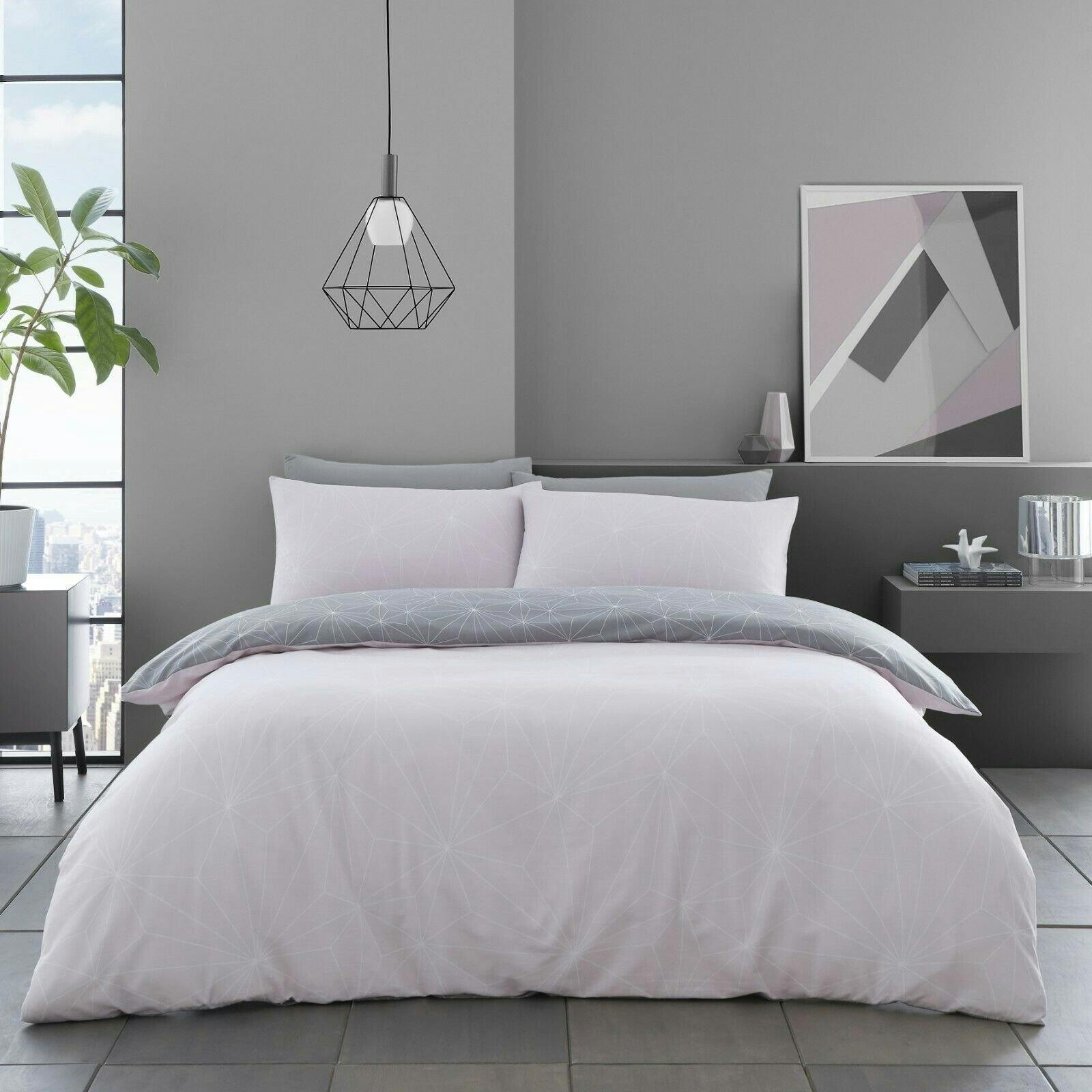 Rackhams Pink Rex Duvet Cover And Pillowcase Set - Blush - Double (200Cm X 200Cm)