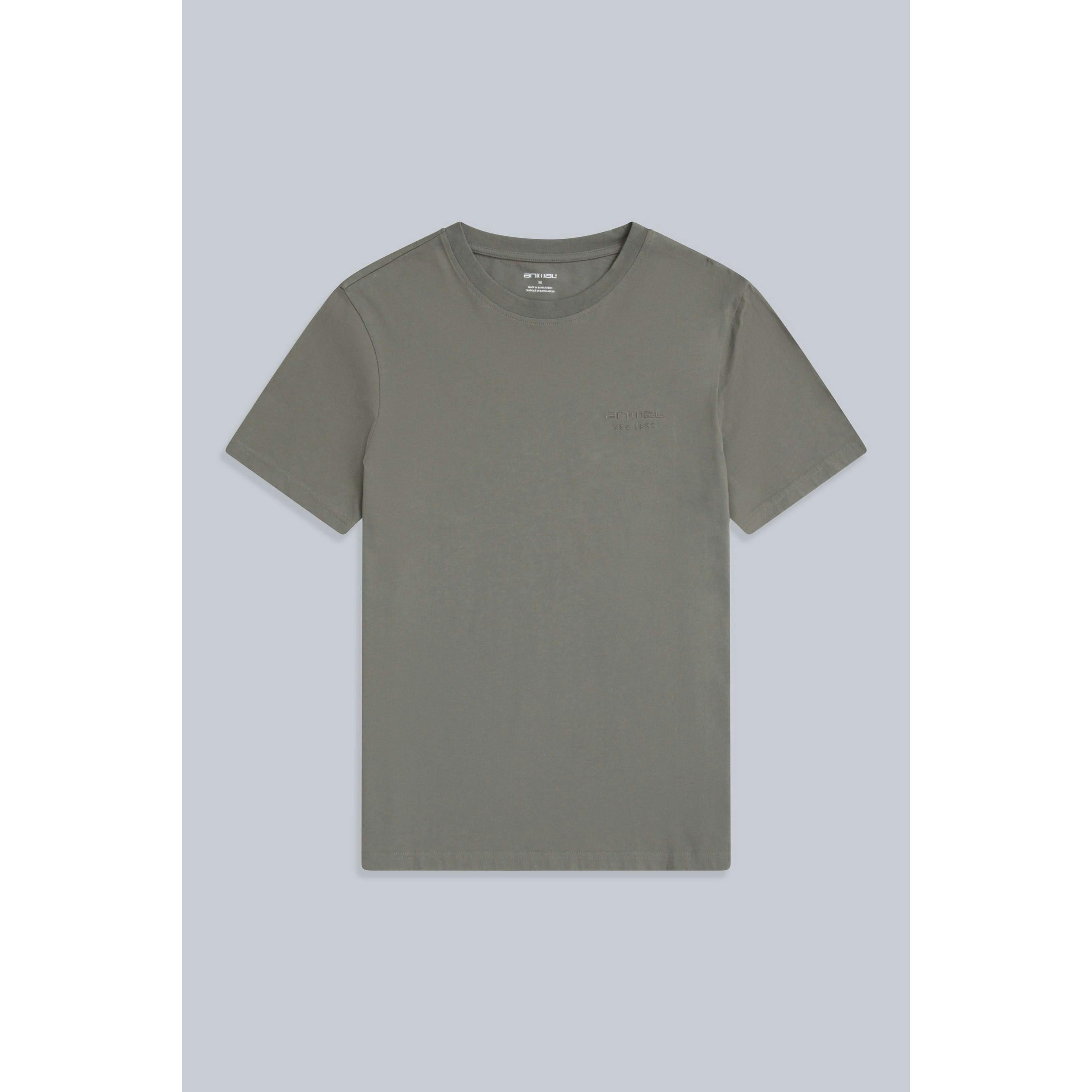 Animal Men's Green Icon Slim T-Shirt - Khaki - Khaki - Xl - 100% Organic Cotton
