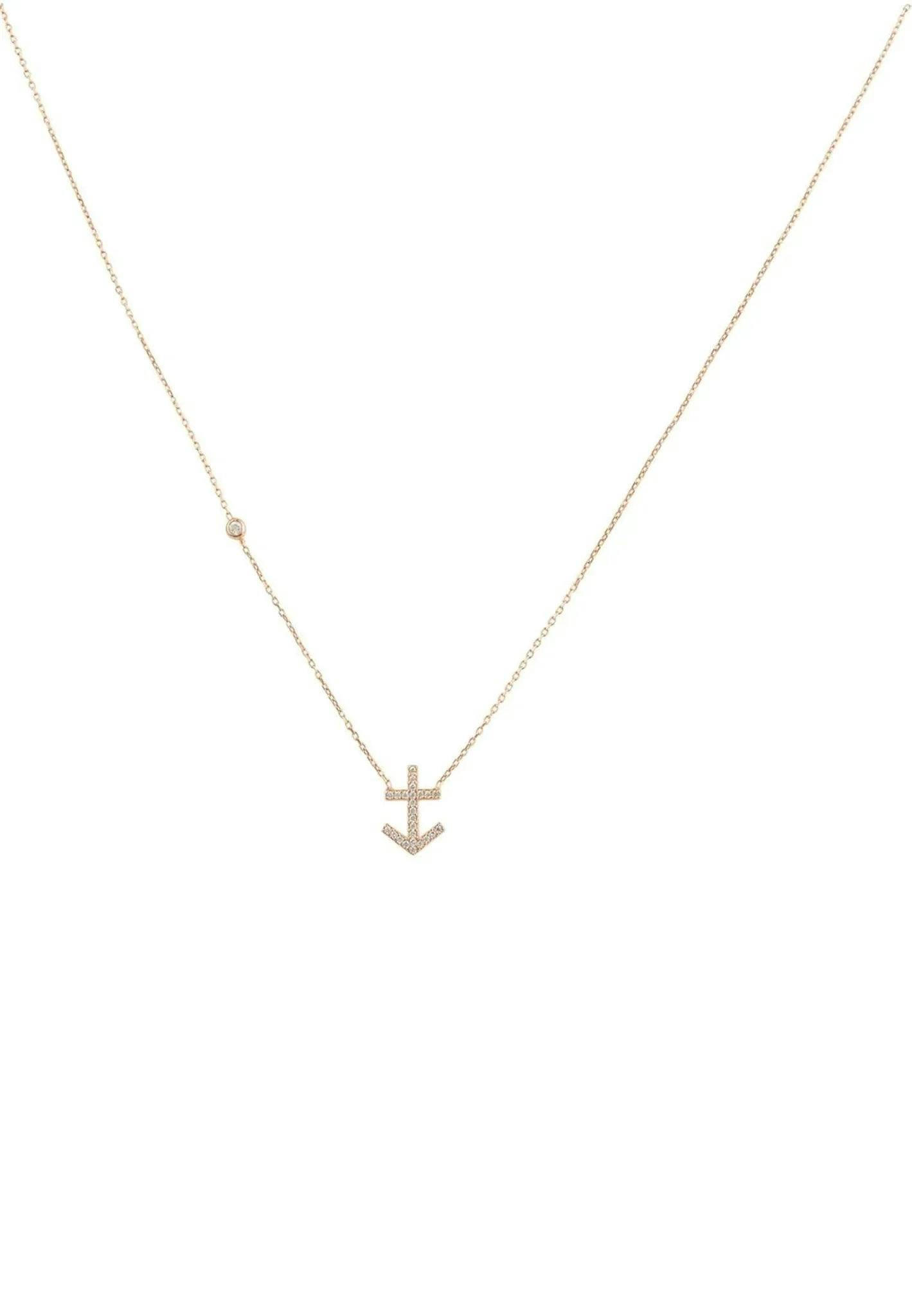Latelita Gold Zodiac Star Sign Pendant Necklace Rose Sagittarius - Rose
