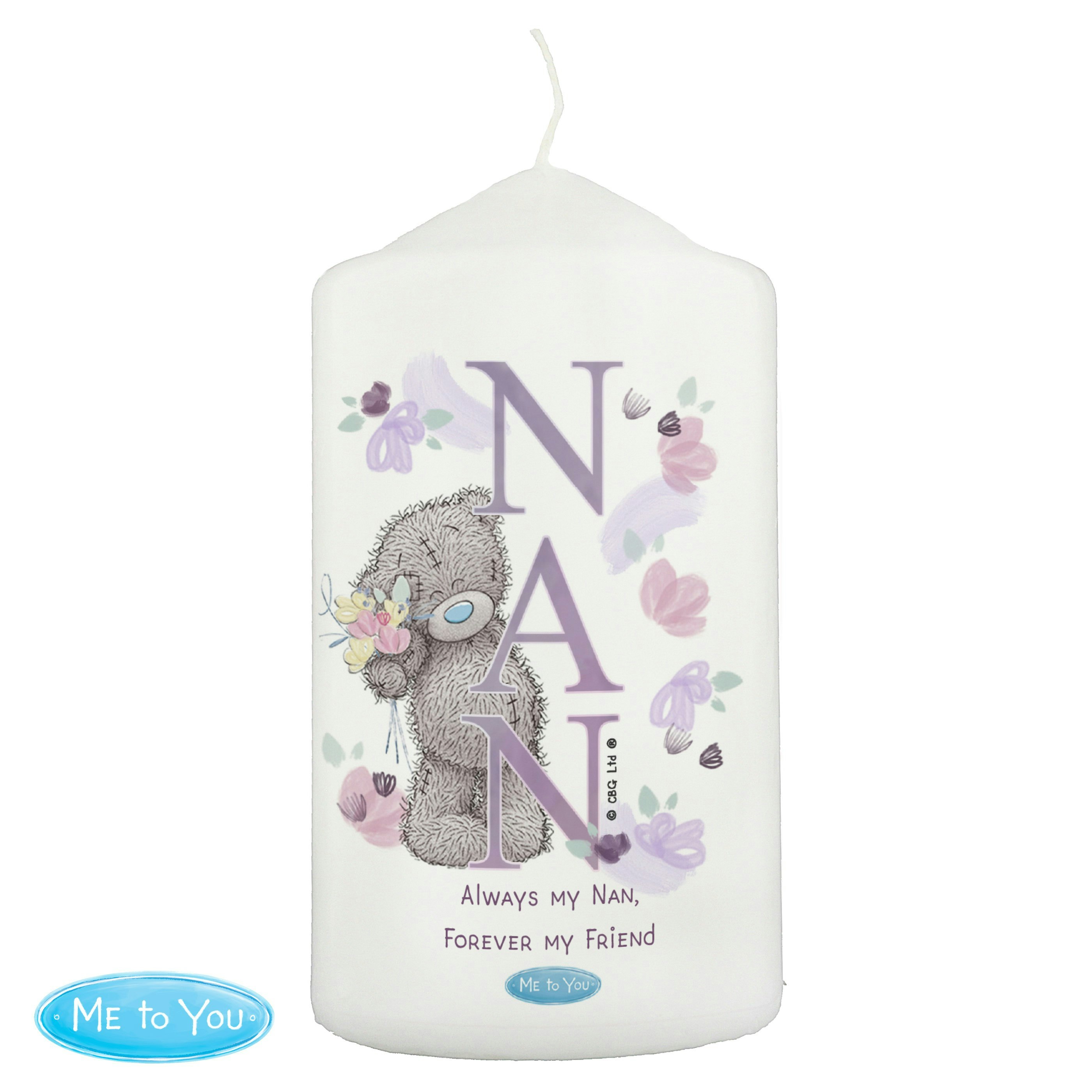 Personalised Memento Company Personalised Me To You Nan Pillar Candle