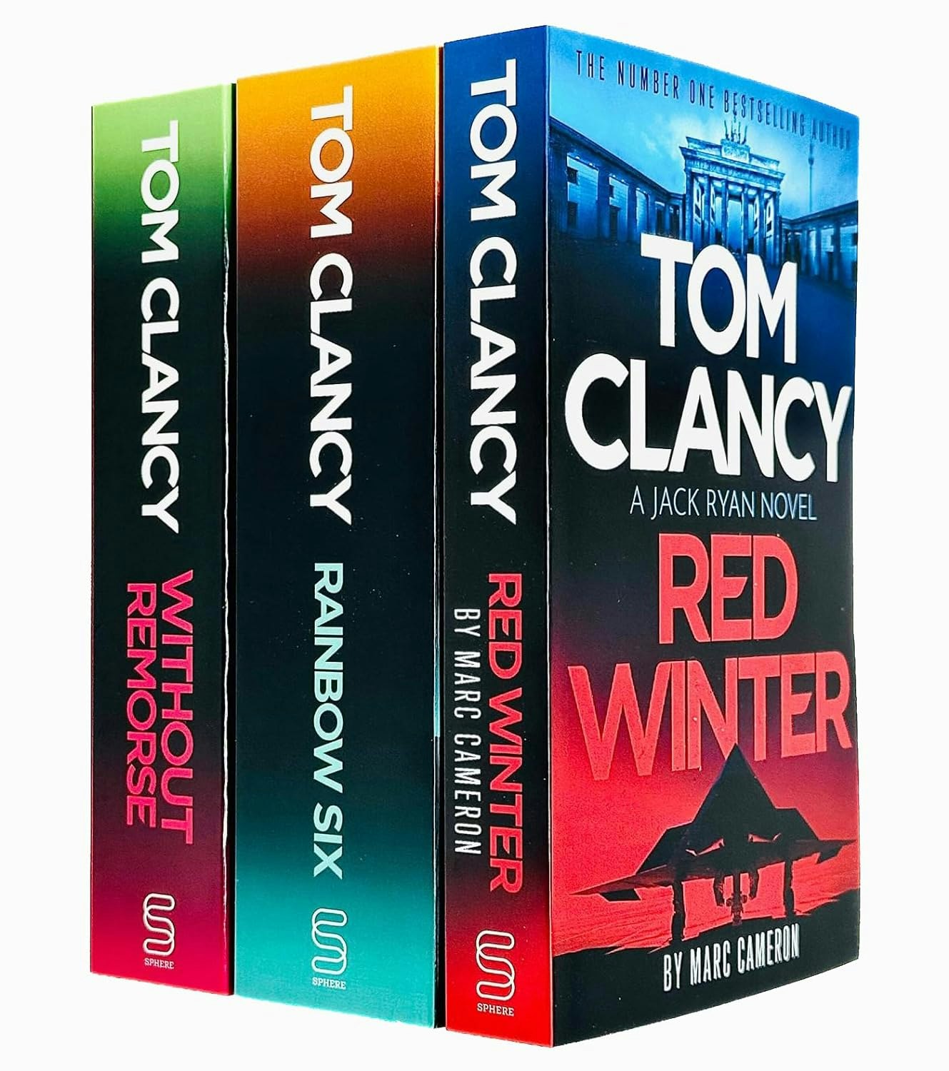 Sphere Red Tom Clancy Winter, Rainbow Six & Without Remorse By Marc Cameron & Tom Clancy 3 Book Set