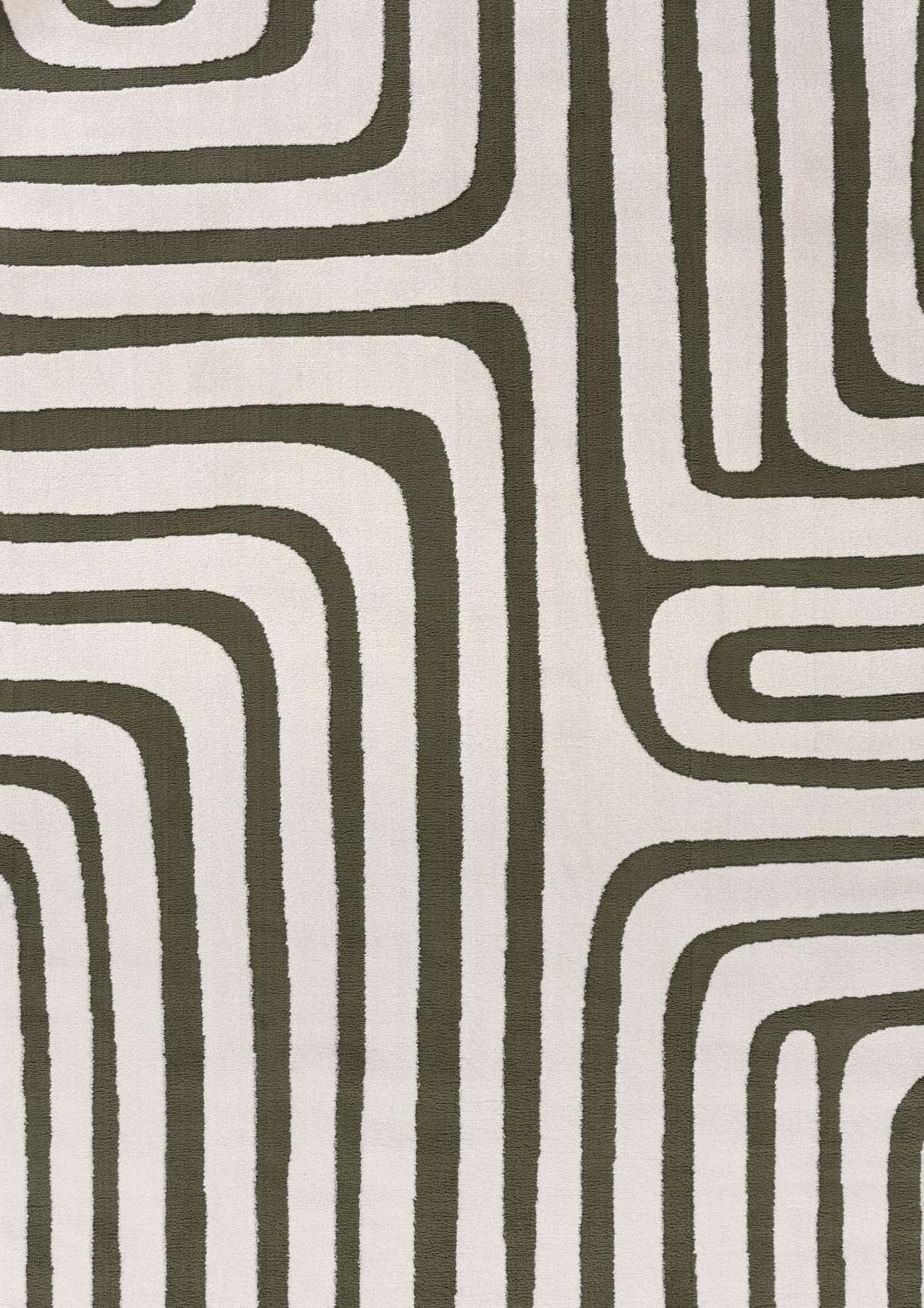 The Rugs Green Loft Geometric Rug - 120X170 Cm