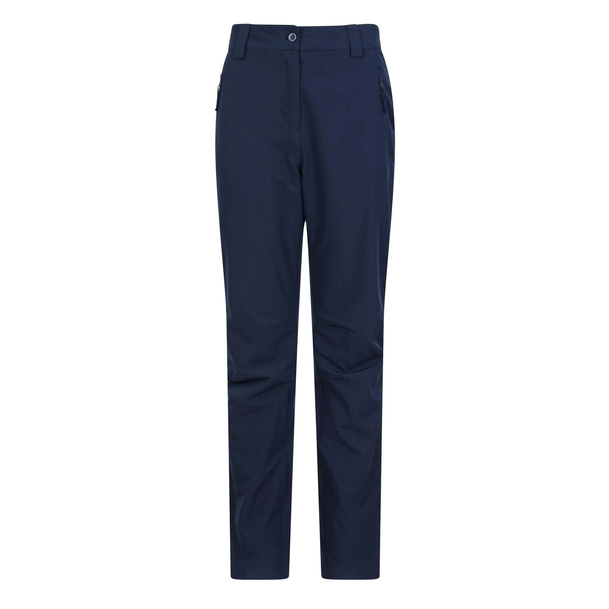 Mountain Warehouse Women's Arctic Ii Stretch Fleece Lined Regular Trousers - Navy - 10 Uk - Navy - 60% Cotton/40% Polyester