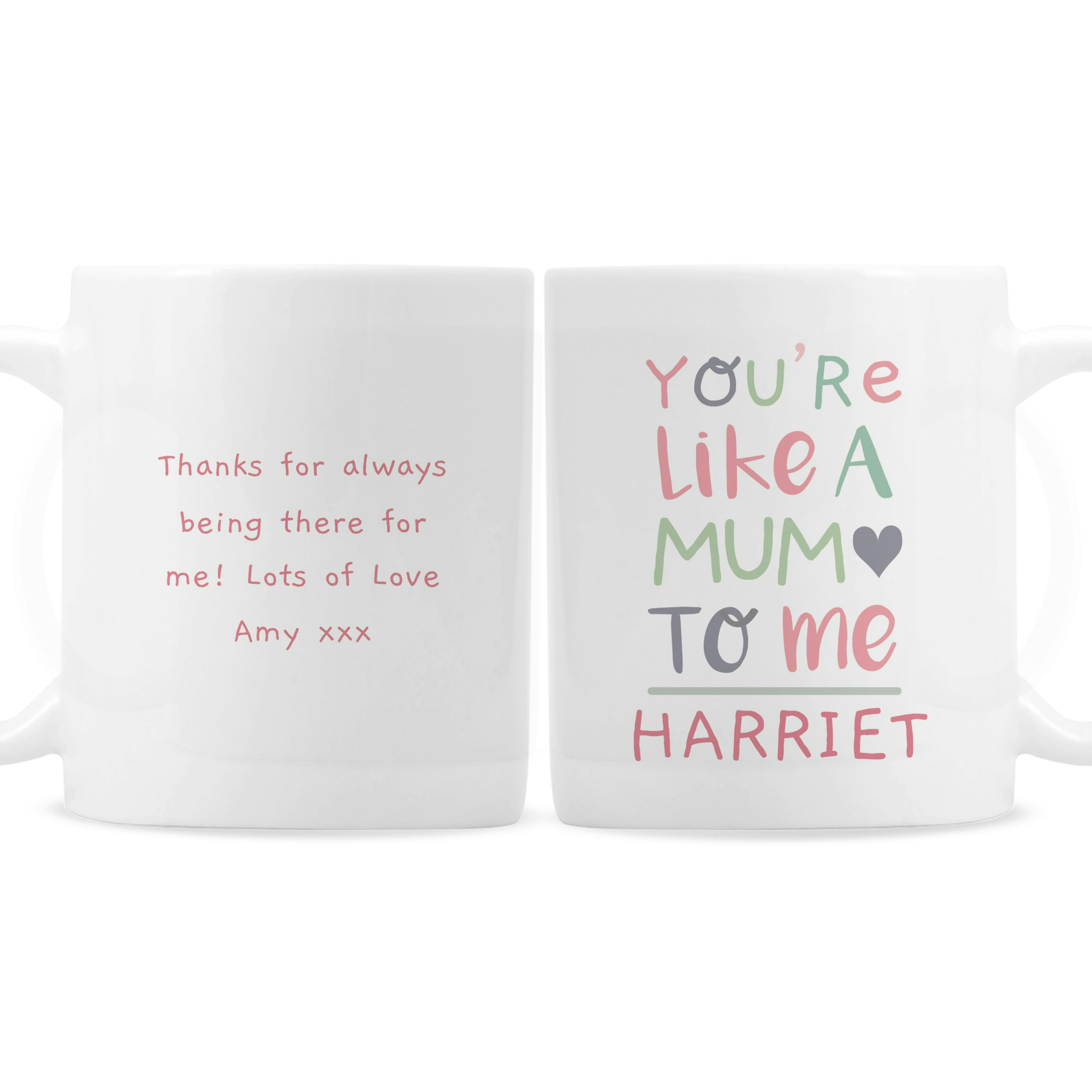 Personalised Memento Company Personalised 'You're Like A Mum To Me' Mug