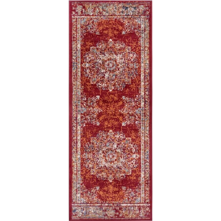 Rackhams Red Orient Maderno Medallion Rug - 80X240 Cm