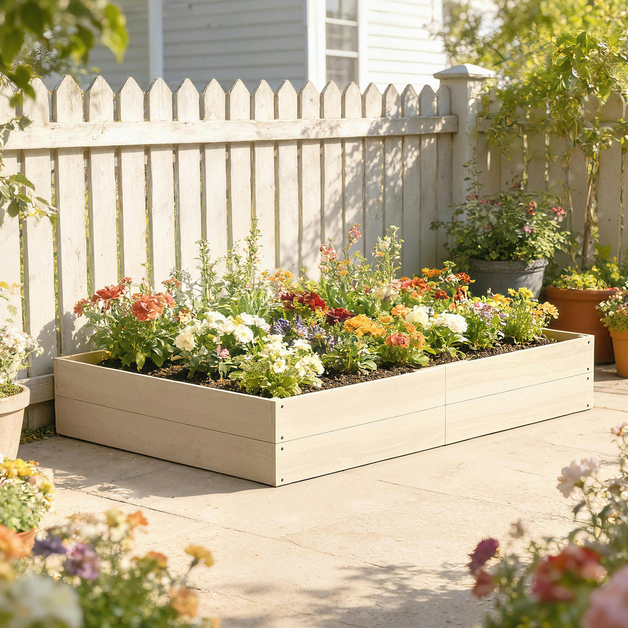 Rackhams Wooden Raised Bed For Garden, 620L Extra Large Raised Garden Bed - Raised Garden Bed - 30 - 1