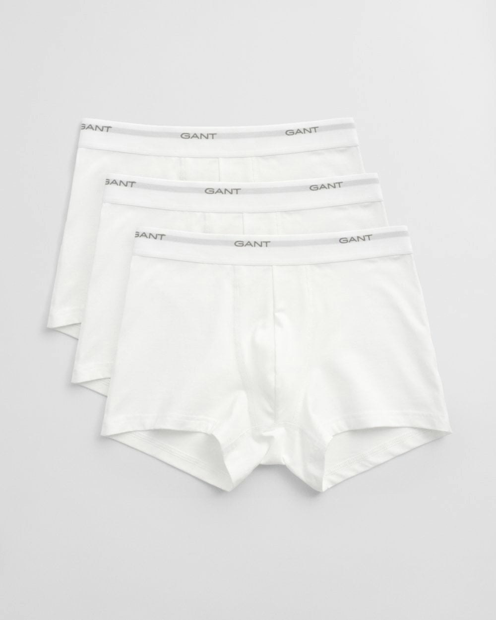 Gant Men's White 3-Pack Core Trunks With Logo Waistband - 110 - 110 - L