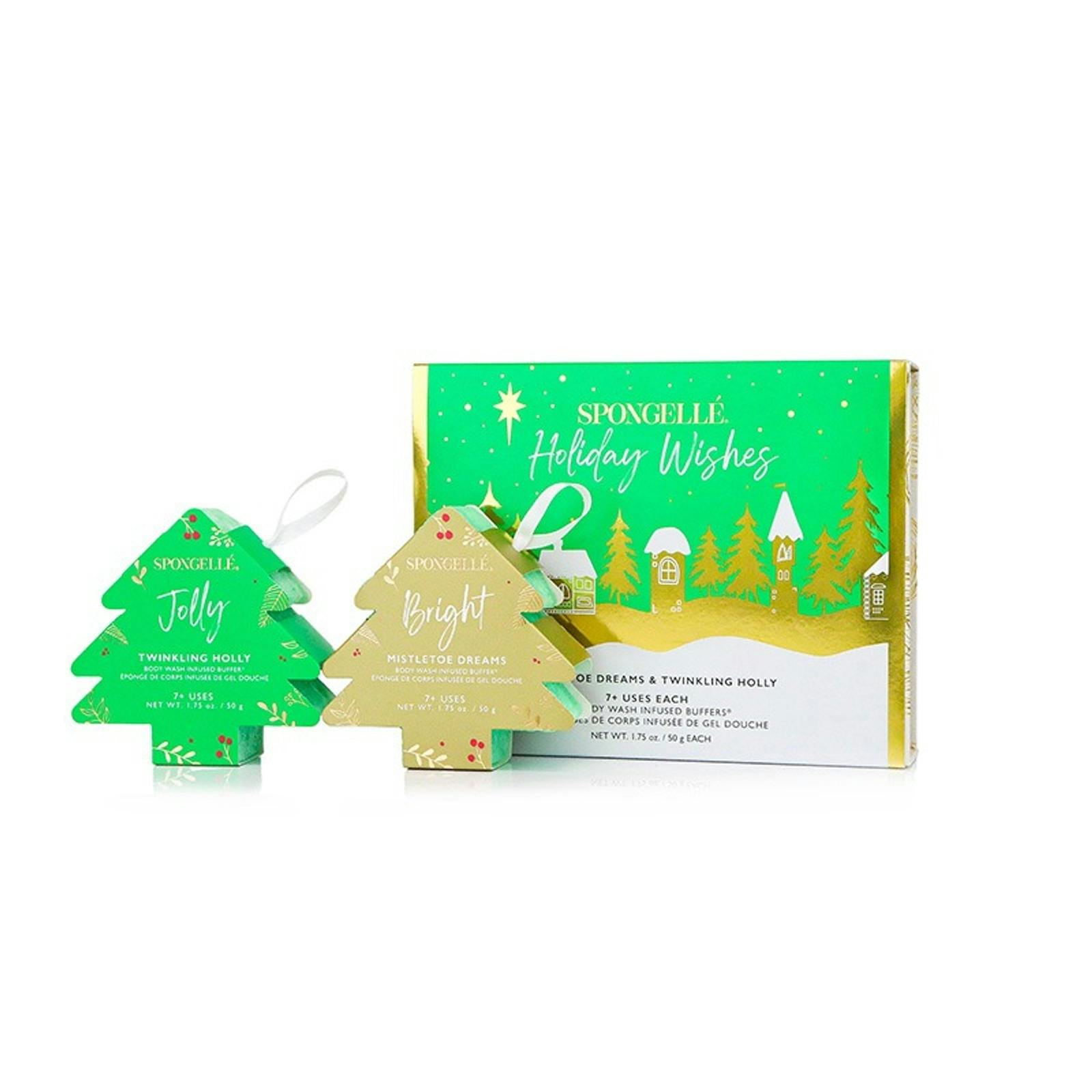 Spongellé Holiday Wishes Body Wash Buffer Set
