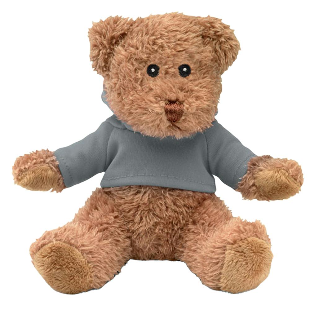 Midocean Grey Johnny Teddy Bear Plush Toy - One Size