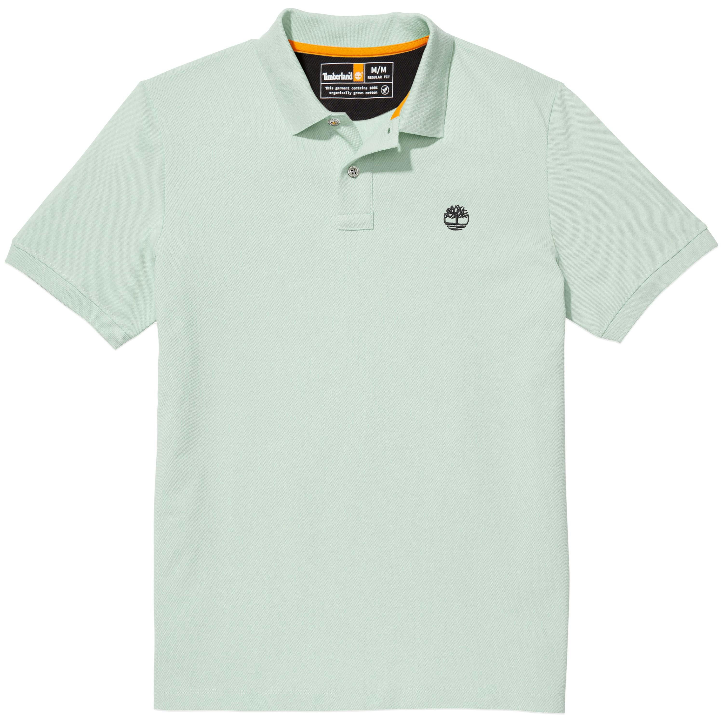 Timberland Green Millers River Pique Polo - Frosty - Medium