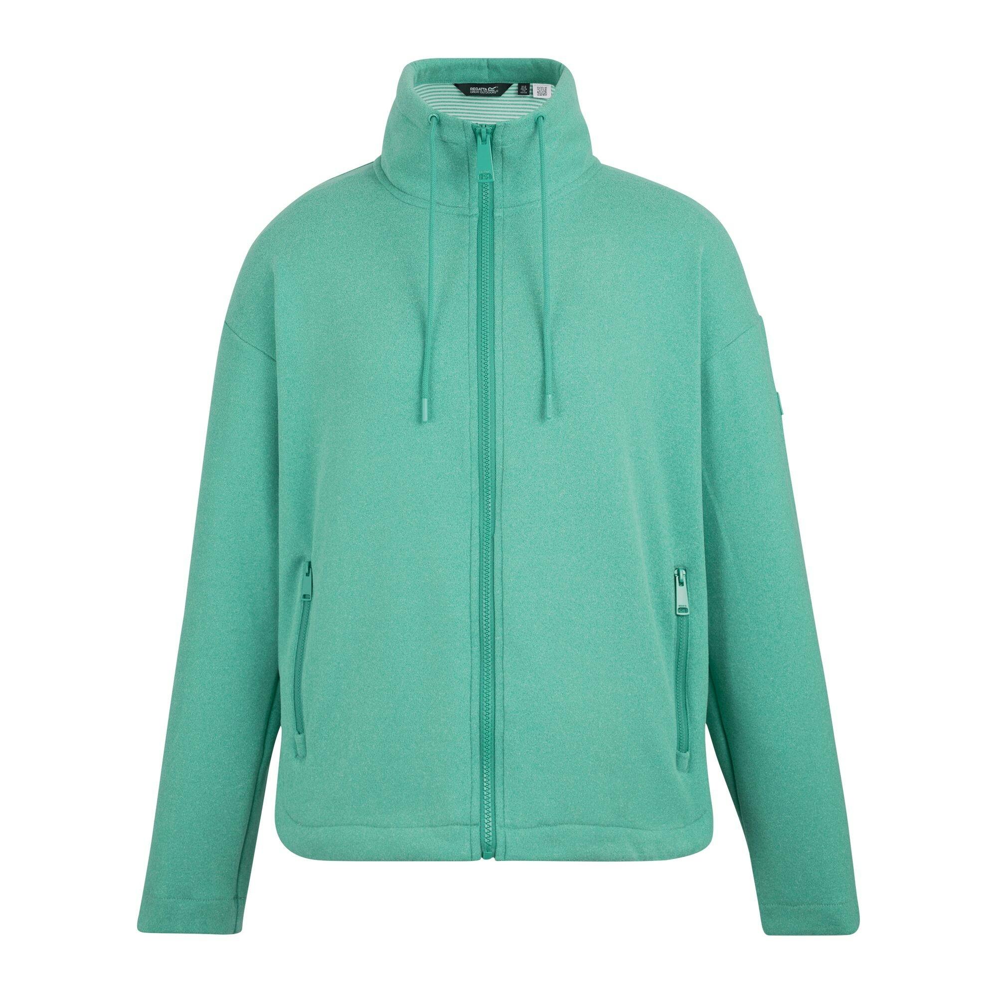 Regatta Women's Ashlynn Knitted Fleece Jacket - Ivy Moss - 8 Uk - Ivy Moss - 92% Polyester/8% Elastane