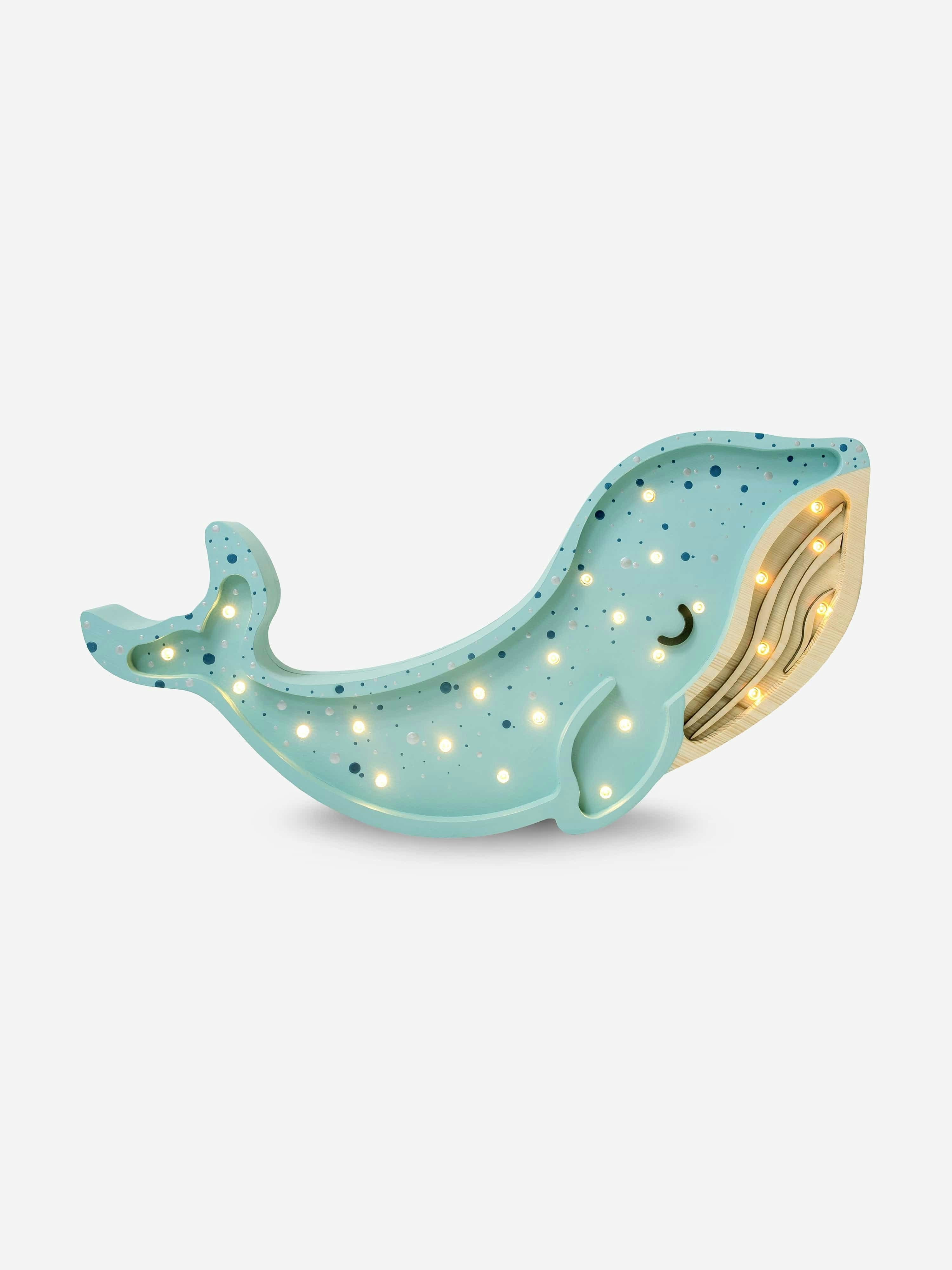 Little Lights Blue Whale Lamp In (15.5X40x5.5 Cm) - One Size
