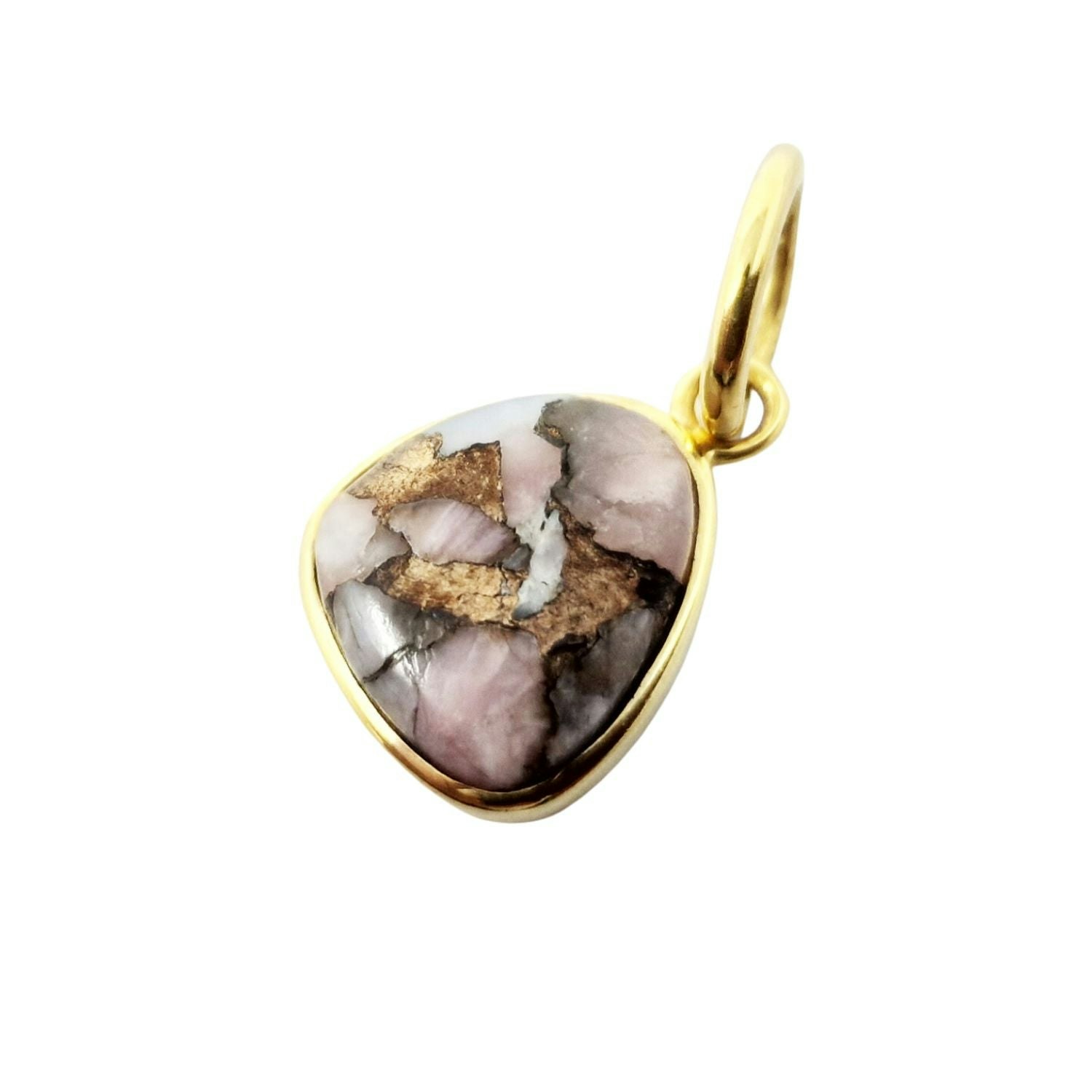 Harfi Gold 18Ct Plated Opal October Birthstone Pendant