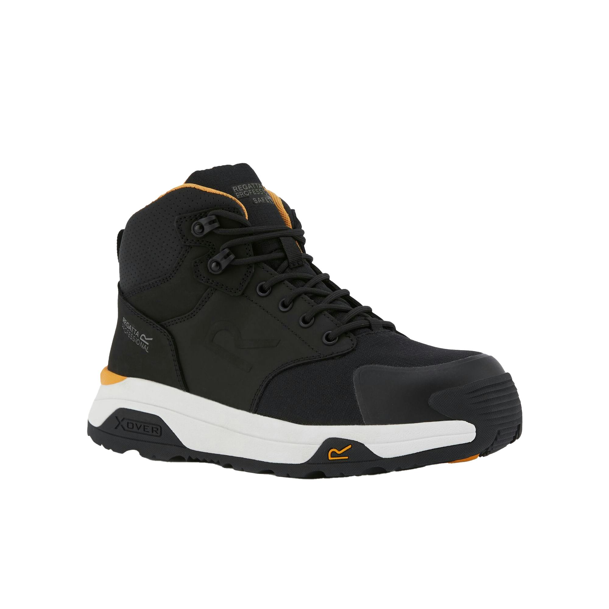 Regatta Men's Black/White Professional Nubuck Safety Boots - 3 Uk - 100% Mixed