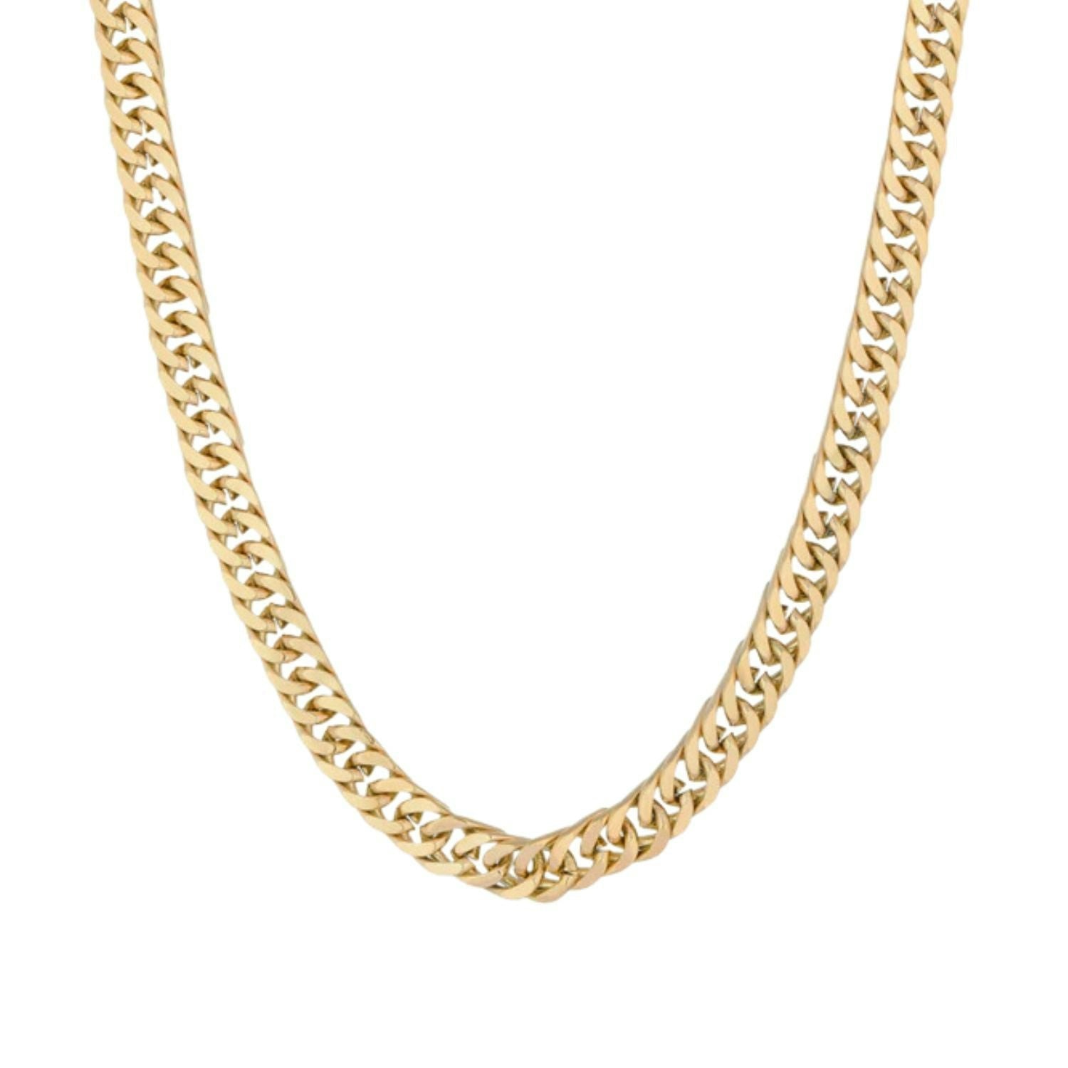 Harfi Women's Gold 18Ct Plated Miami Chain Necklace