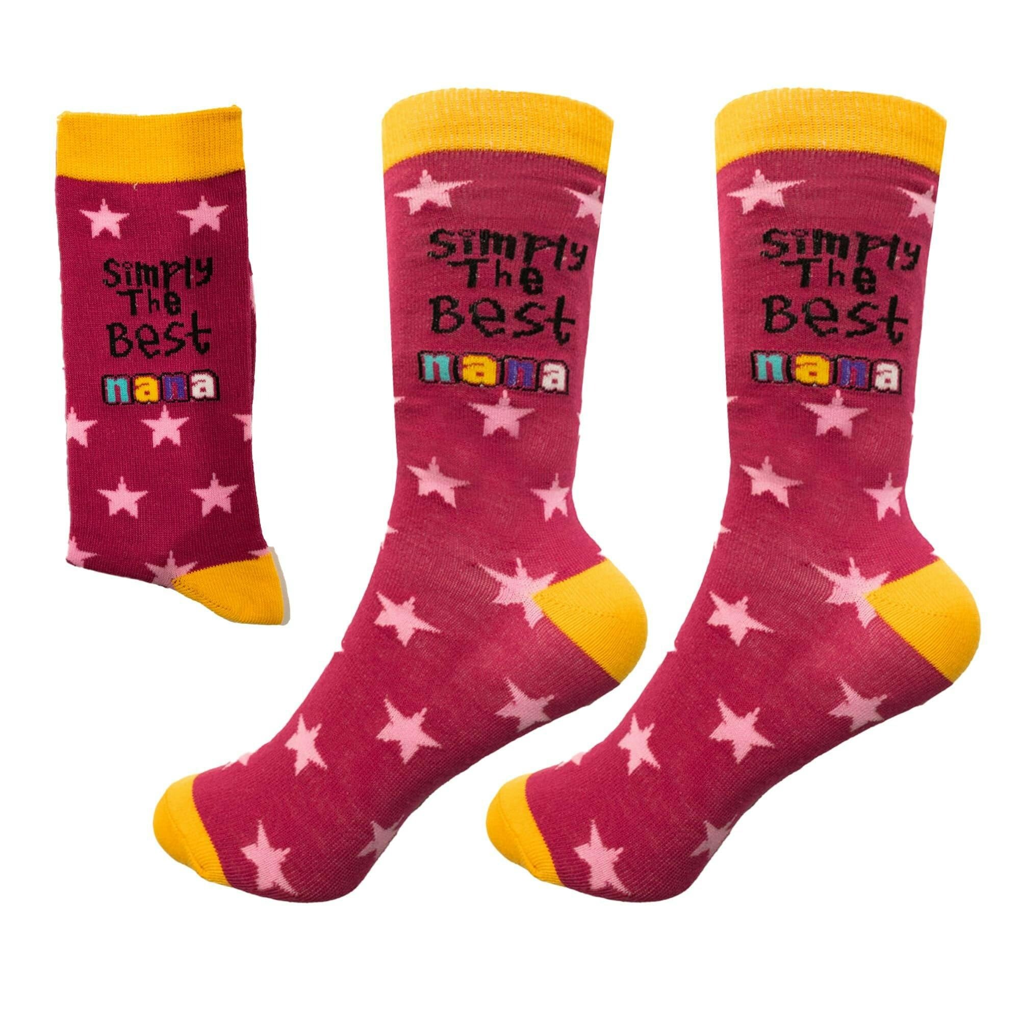 Shatchi Men's 35Cm Novelty Crew Simply The Best Decorative Socks For And Wo Gift Use - 35Cm X 25Cm X 2.5Cm - Cotton