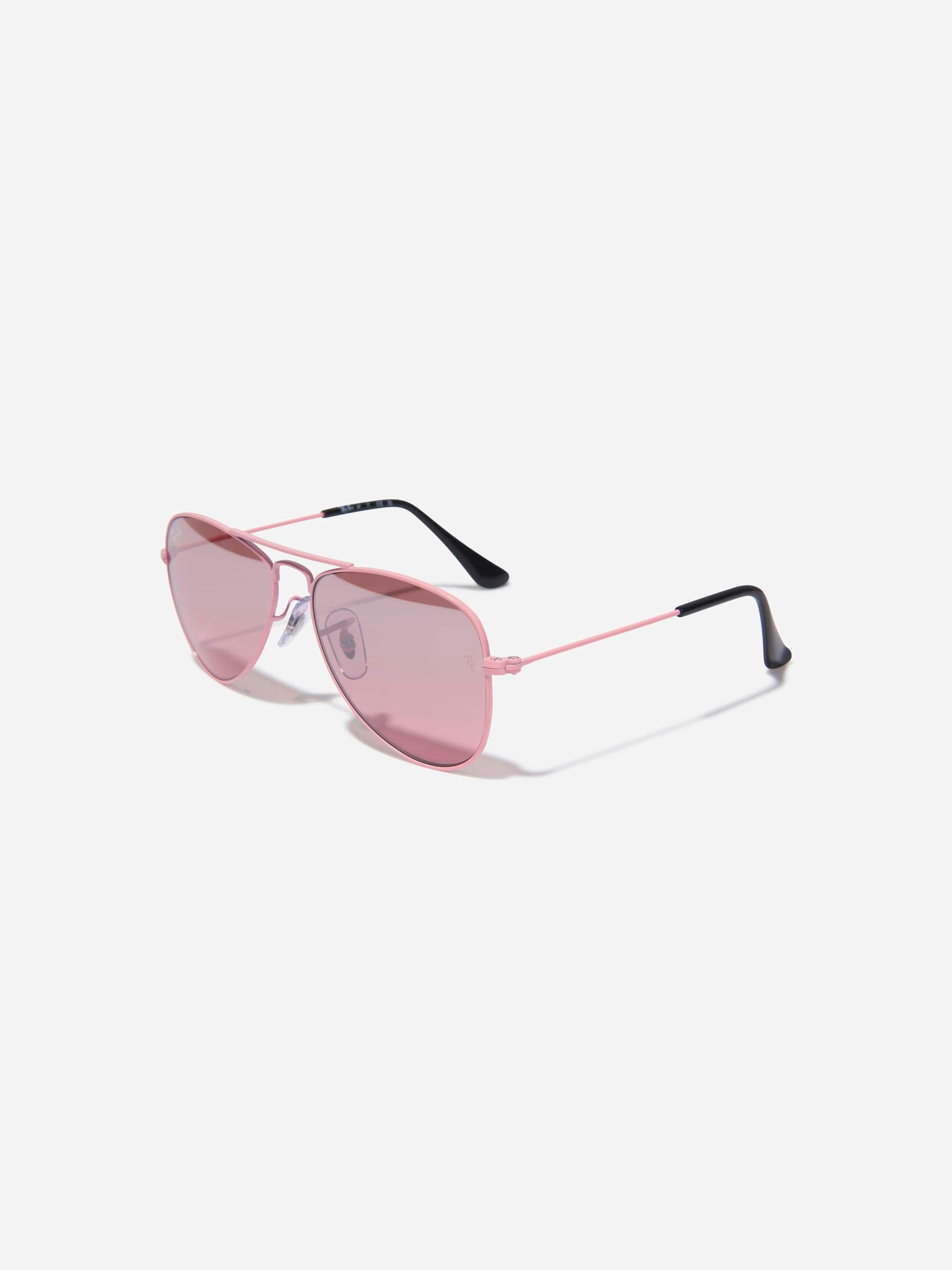 Ray-Ban Pink Kids Aviator Sunglasses In - 10 - 13 Yrs