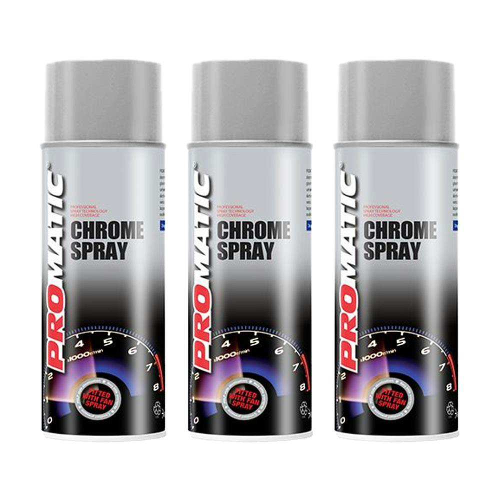 Rackhams 4X Promatic Chrome Spray Paint 400Ml - Image 5