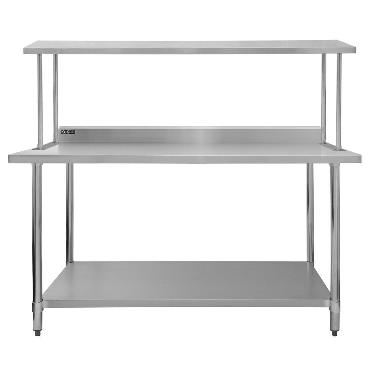 Rackhams 6Ft Catering Bench With Single Over-Shelf