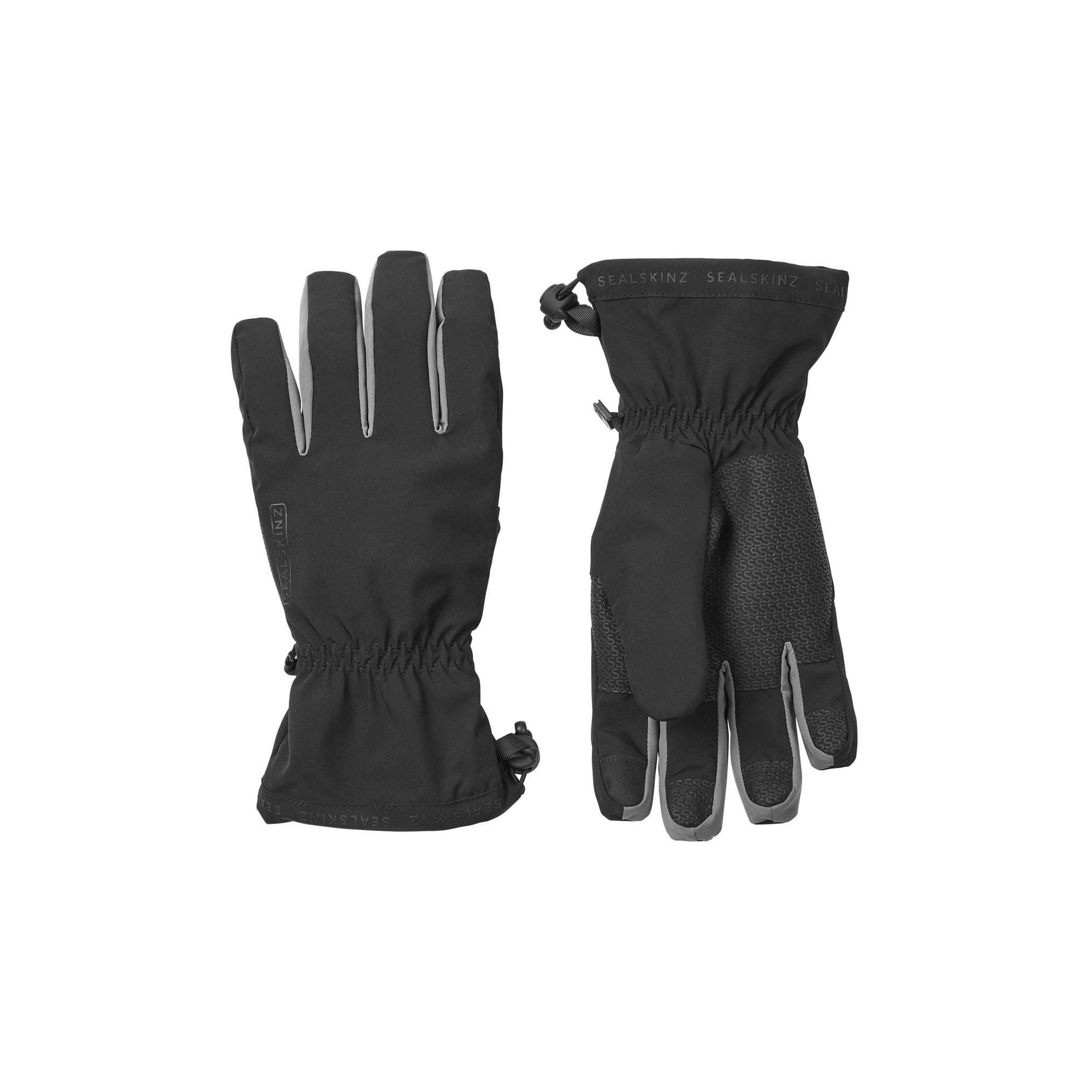 Sealskinz Men's Black & Ladies Waterproof Lightweight Gauntlet Gloves - L