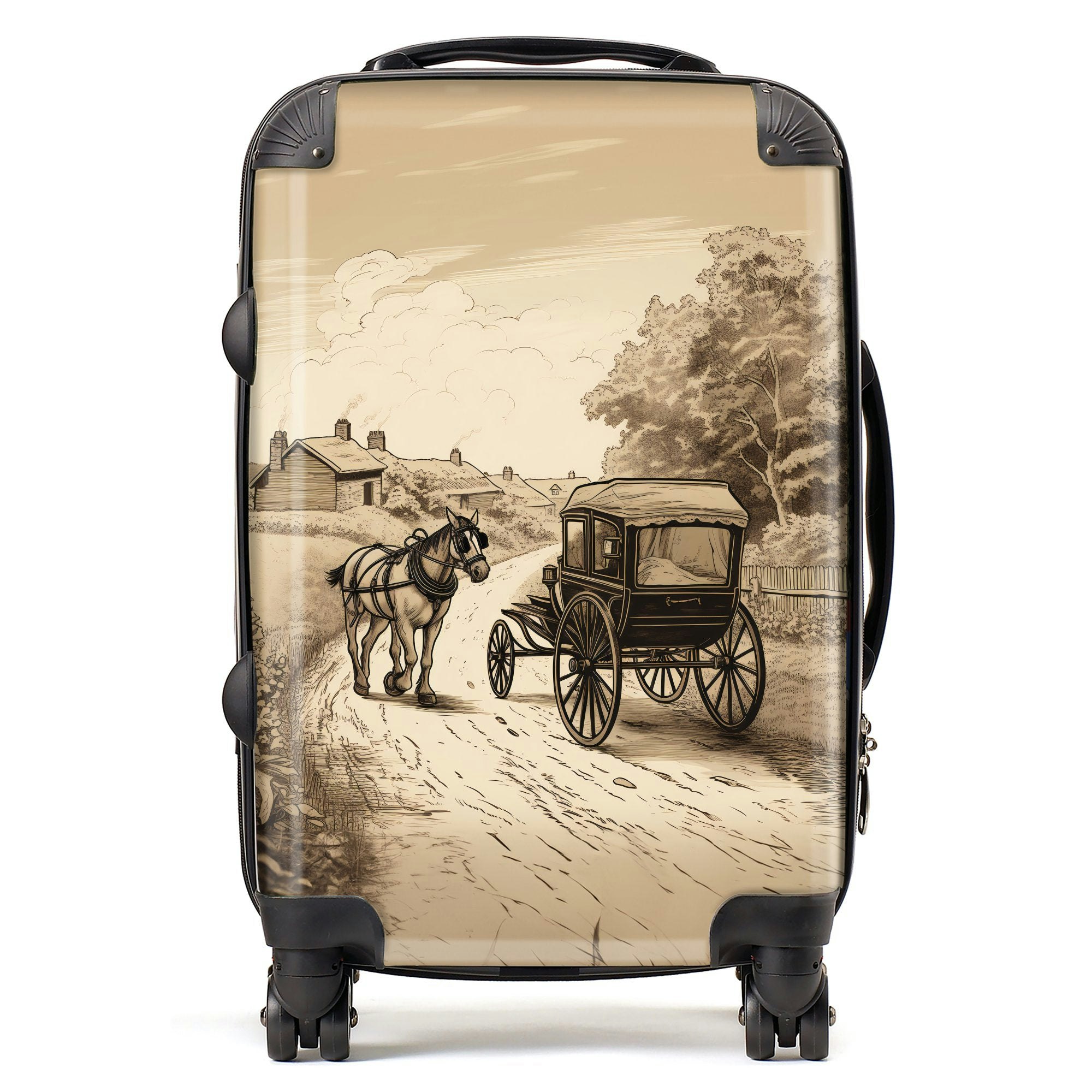 Warren Reed A Horse And His Cart Suitcase - Cabin