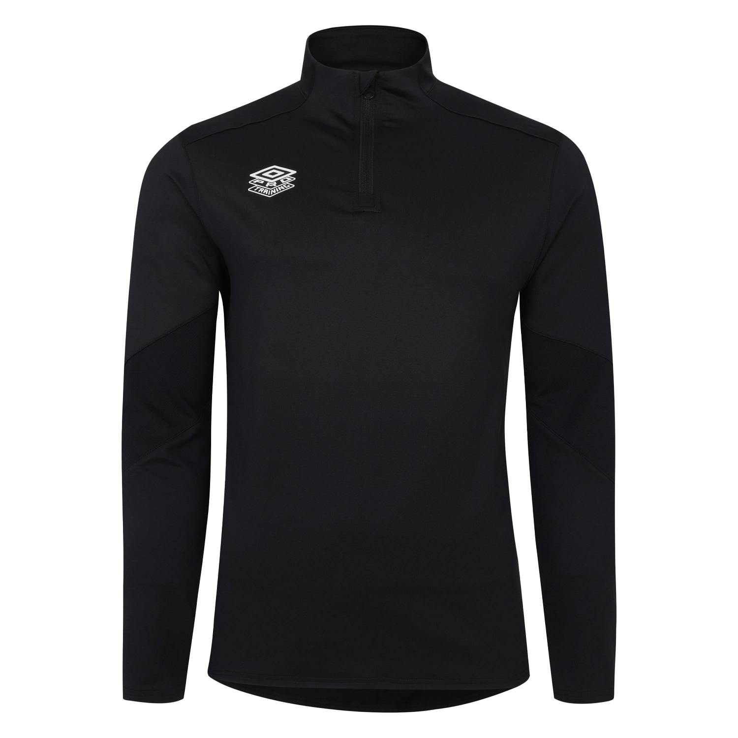 Umbro Unisex Black Adult Optimus Training Quarter Zip Midlayer - 3XL - 95% Polyester/5% Elastane
