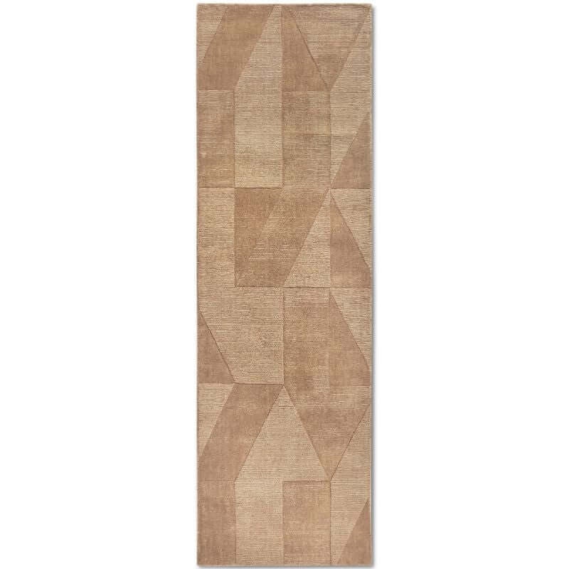 Rackhams Beige Ursule Wool Rug - 80X250 Cm