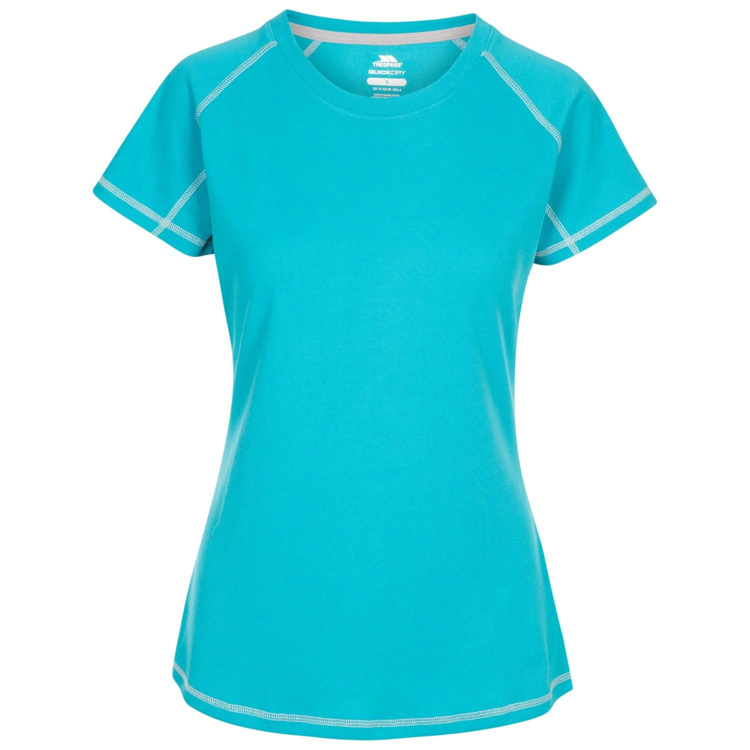 Trespass Women's Viktoria Active T-Shirt in Blue | Size: 8 - Image 2