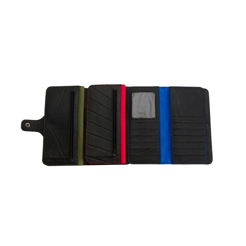 Paguro Aurore Recycled Rubber Vegan Purse - Olive