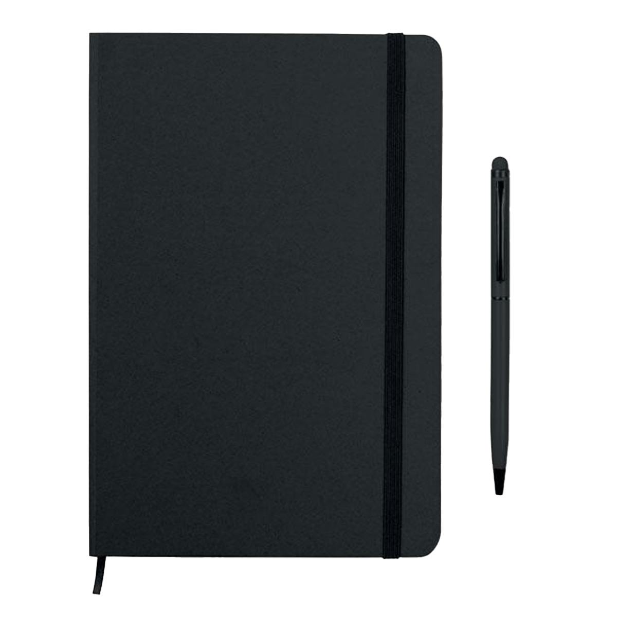 Midocean Black Neilo Set Notebook & Pen - 21Cm X 14Cm X 1Cm